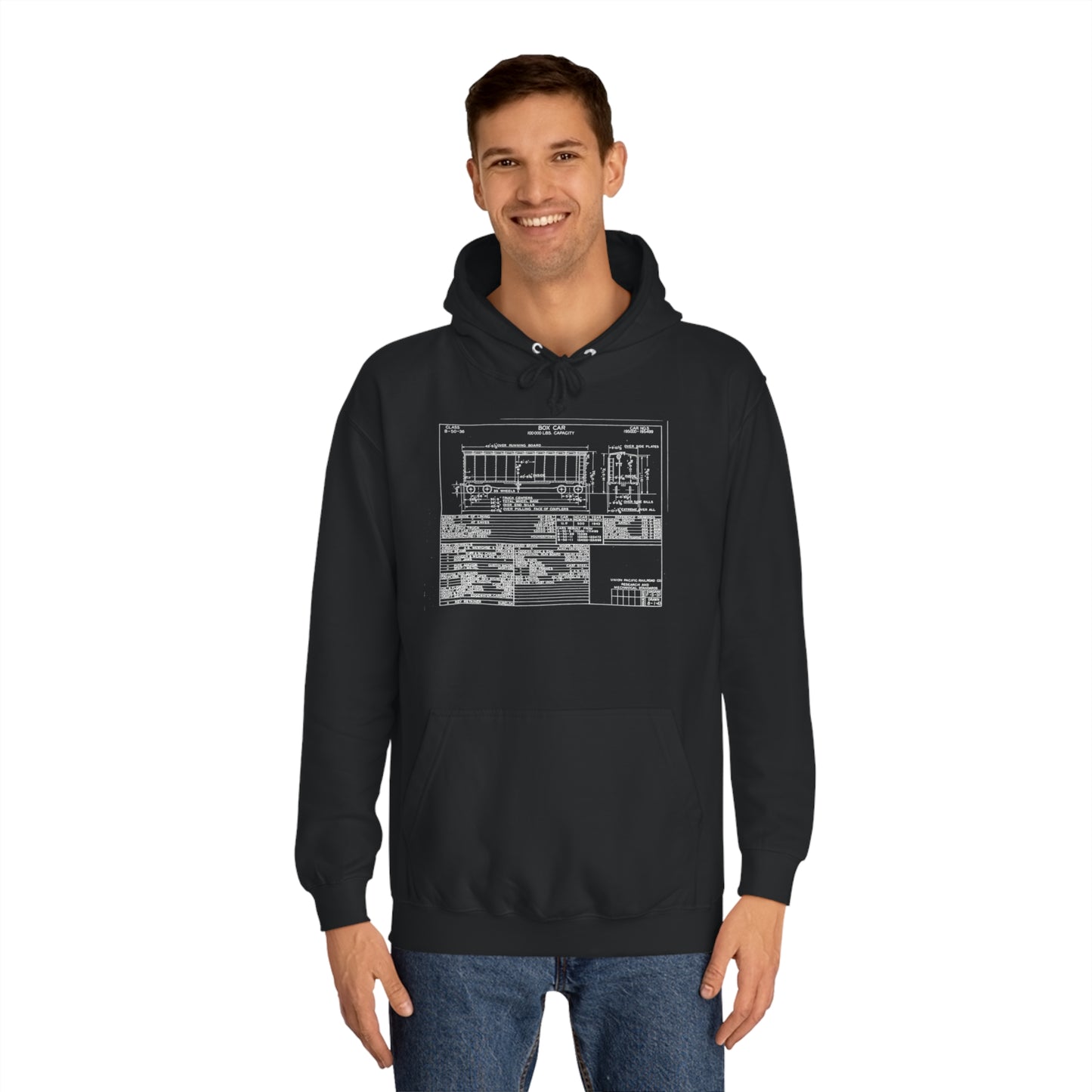 Overspray Box Car Hoodie