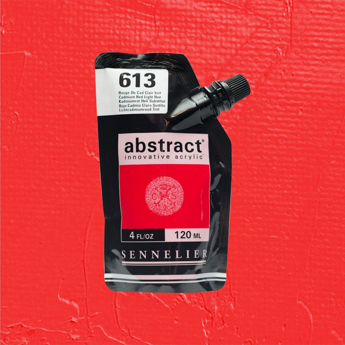 Sennelier Acrylic paint pouch in cadmium red