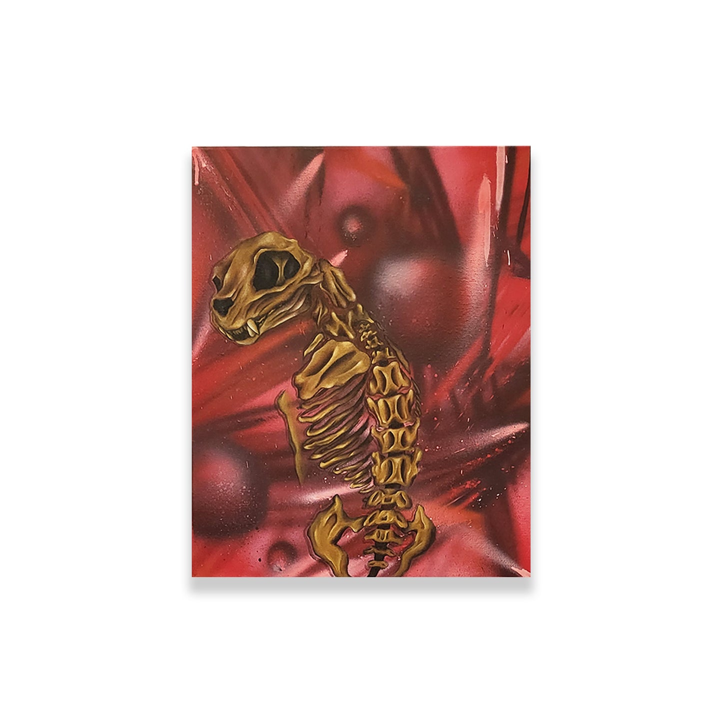 'Boney the Cat' Canvas Painting