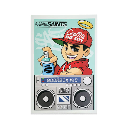 Canvas printed art by graffiti artist SAINTS.