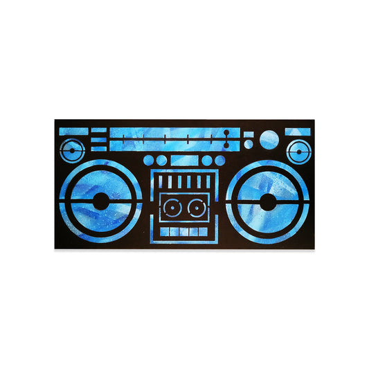 Aerosol painted canvas by graffiti artist SAINTS.