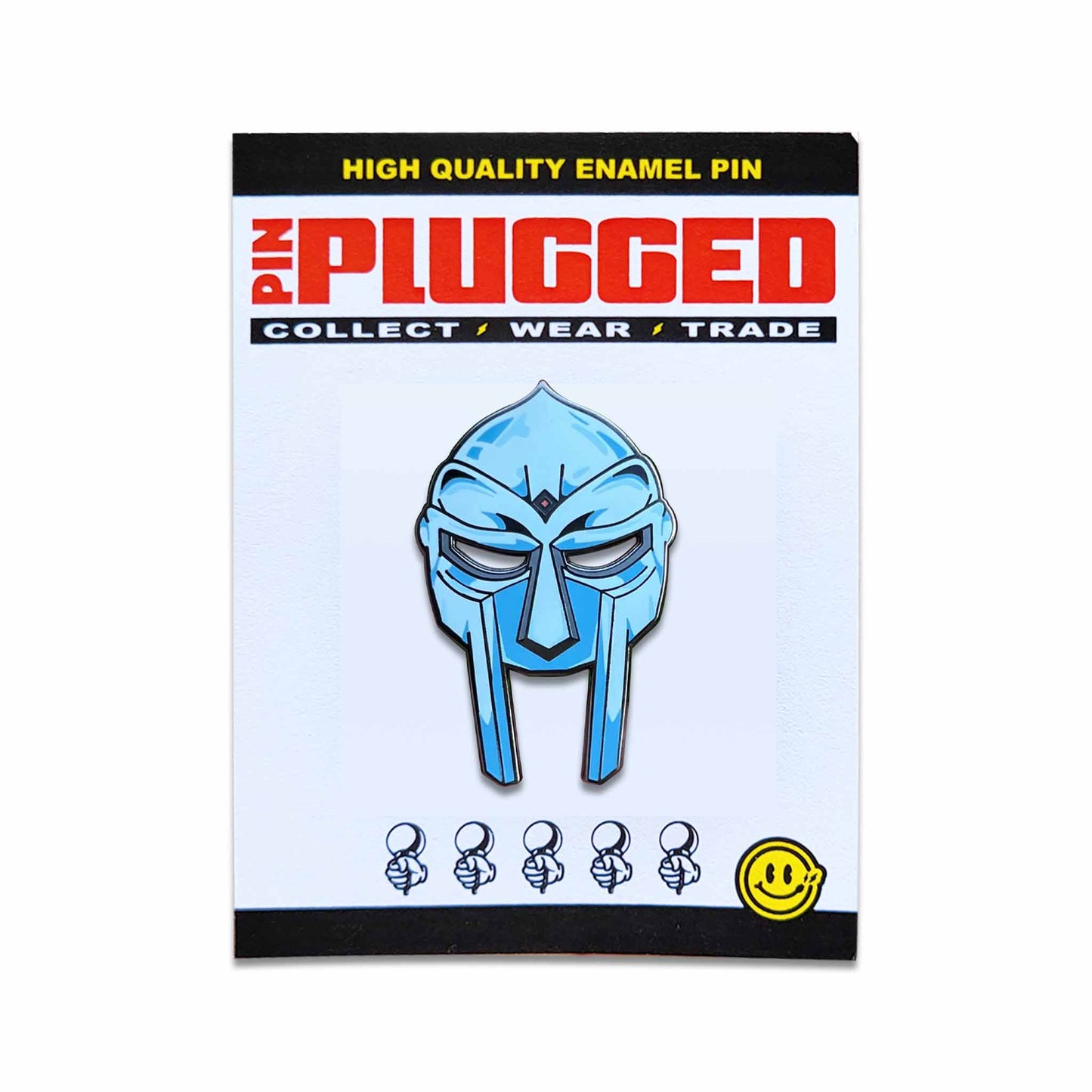 PInPlugged Mf Doom Carded Metal gladiator mask pin.