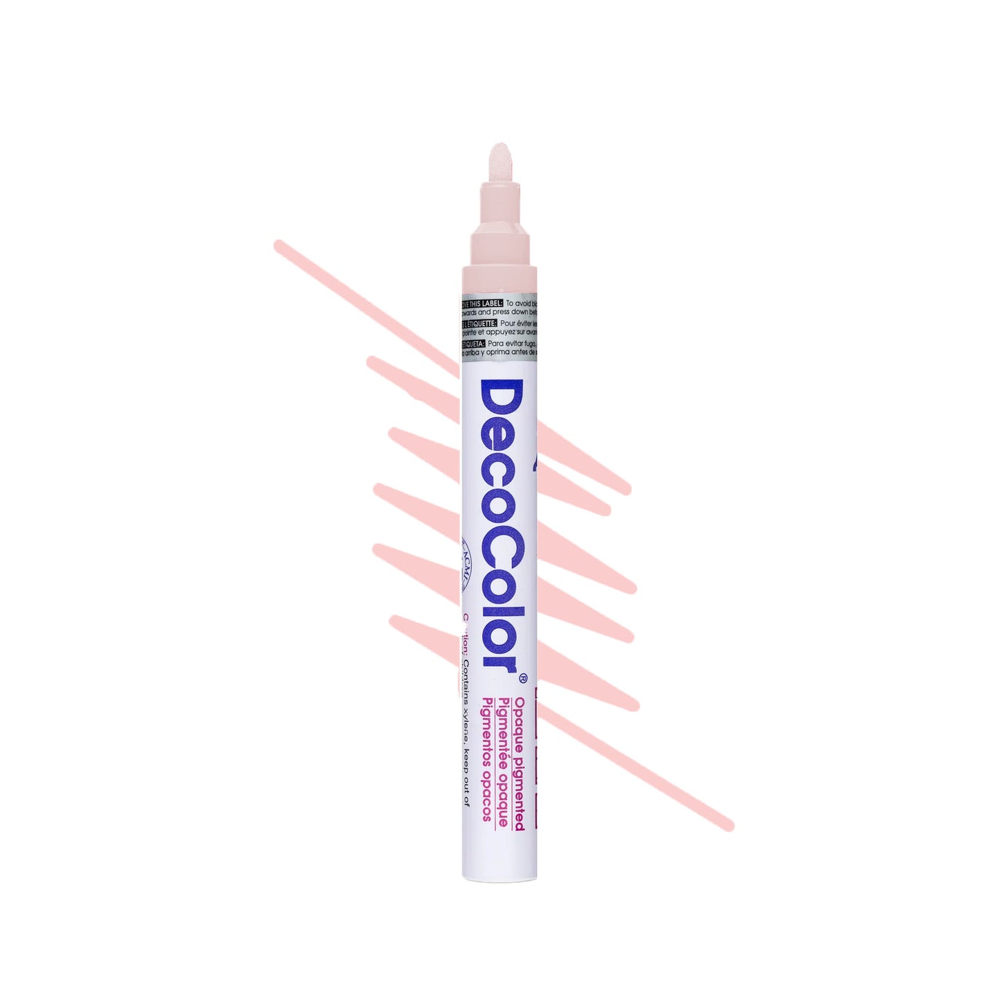 Deco Color artist paint markers in a blush pink color.