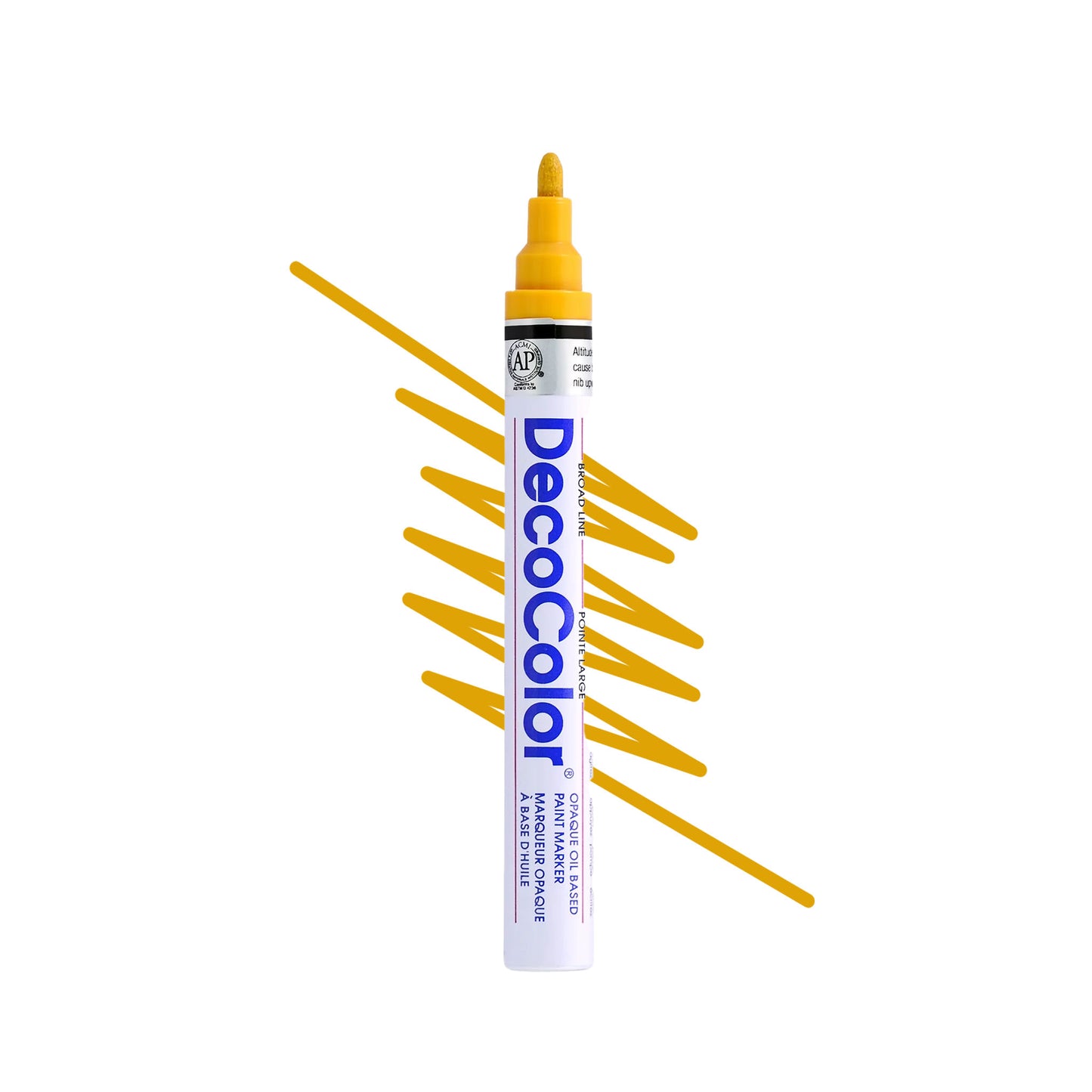 Deco Color artist paint markers in mustard yellow.