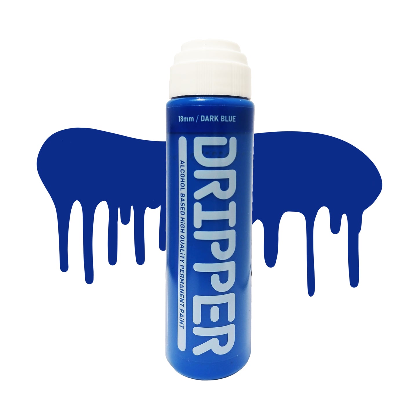 Dope Paint, Graffiti Squeeze Dripper Mop Marker in dark blue.