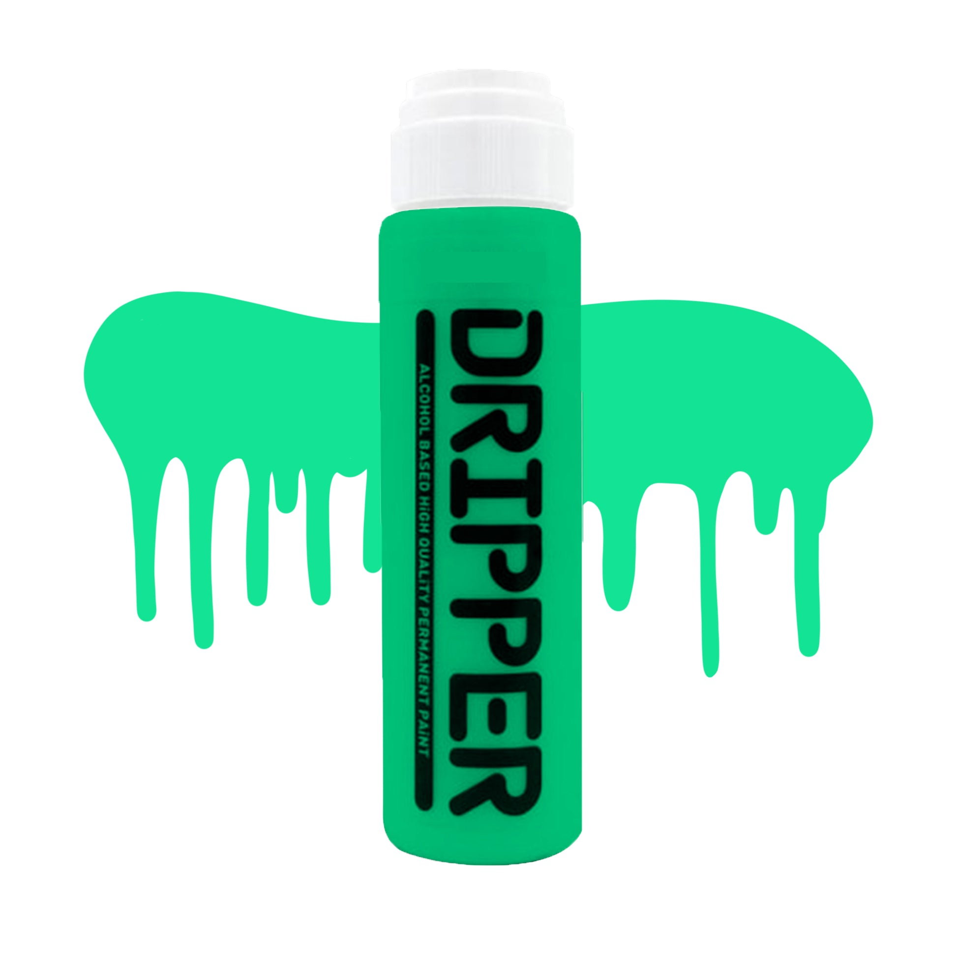 Dope Paint, Graffiti Squeeze Dripper Mop Marker in fluorescent green.