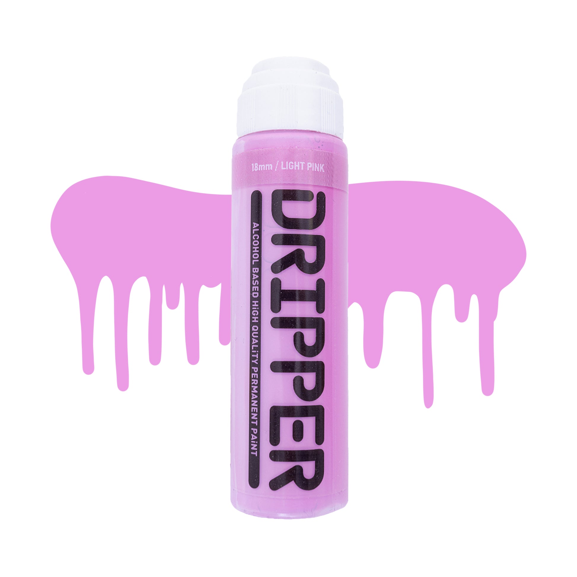 Dope Paint, Graffiti Squeeze Dripper Mop Marker in light pink.