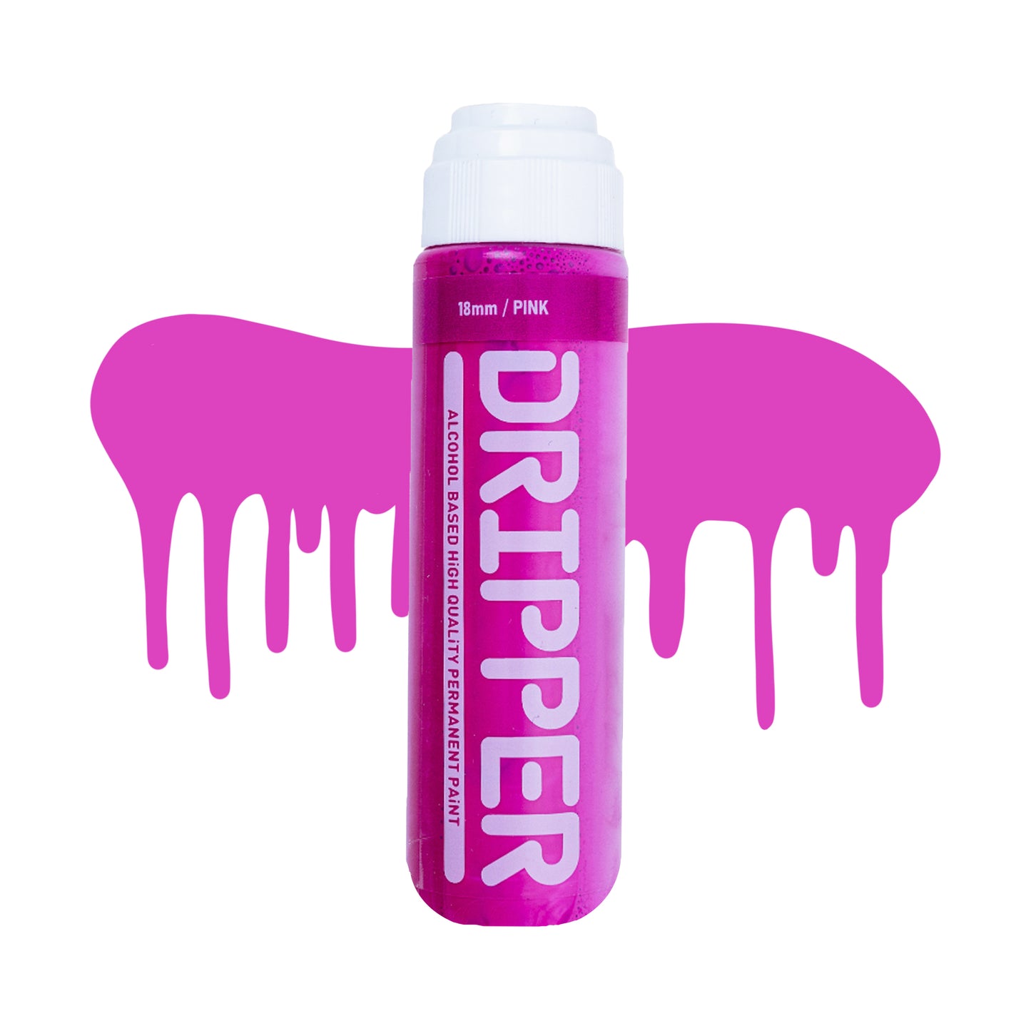 Dope Paint, Graffiti Squeeze Dripper Mop Marker in pink.