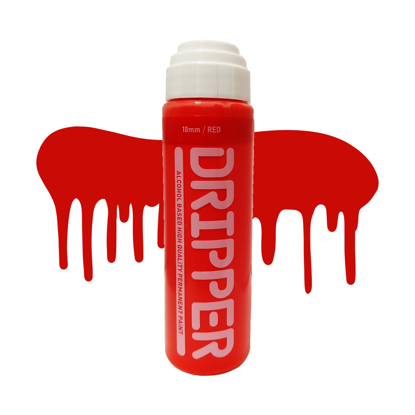 Dope Paint, Graffiti Squeeze Dripper Mop Marker in red.