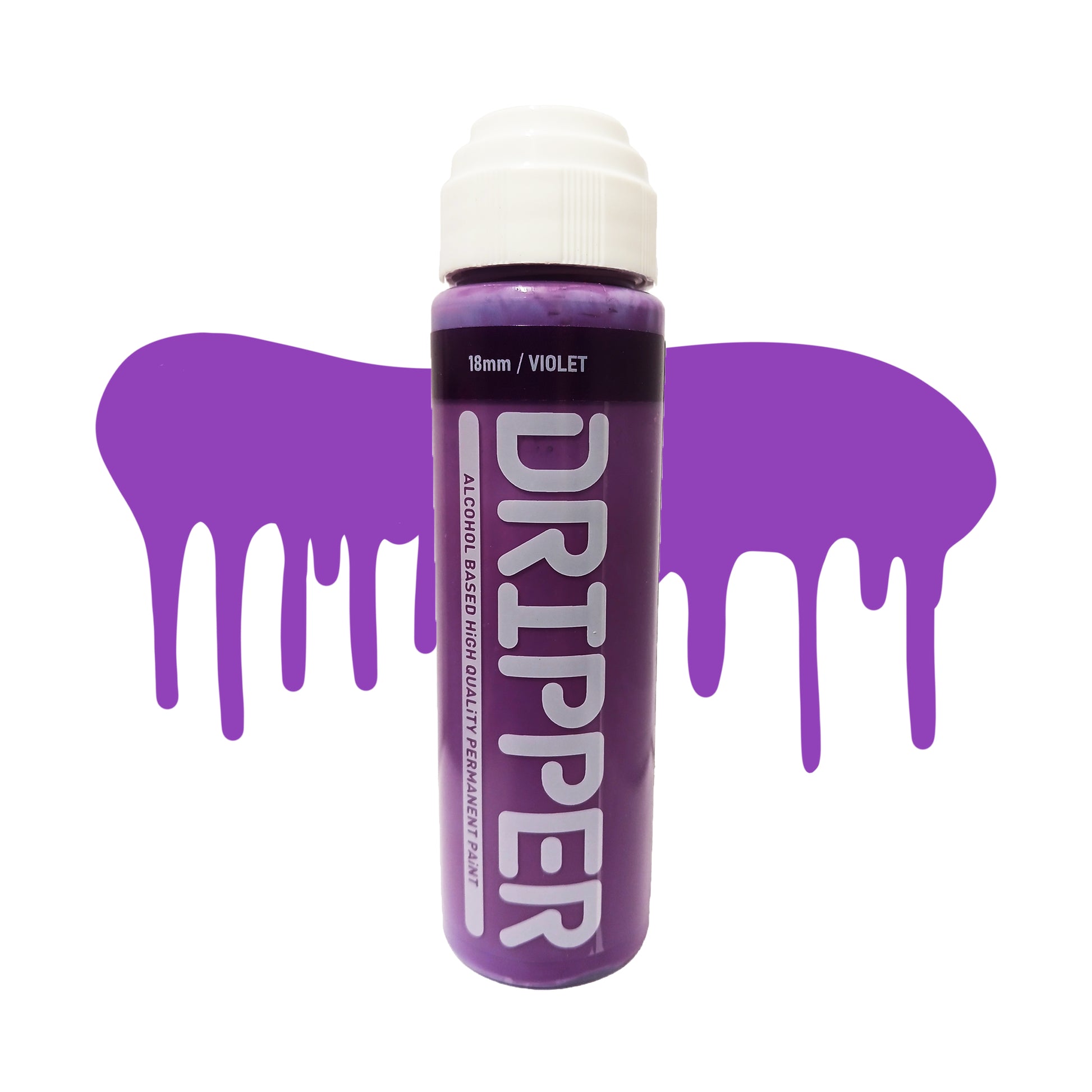 Dope Paint, Graffiti Squeeze Dripper Mop Marker in violet.
