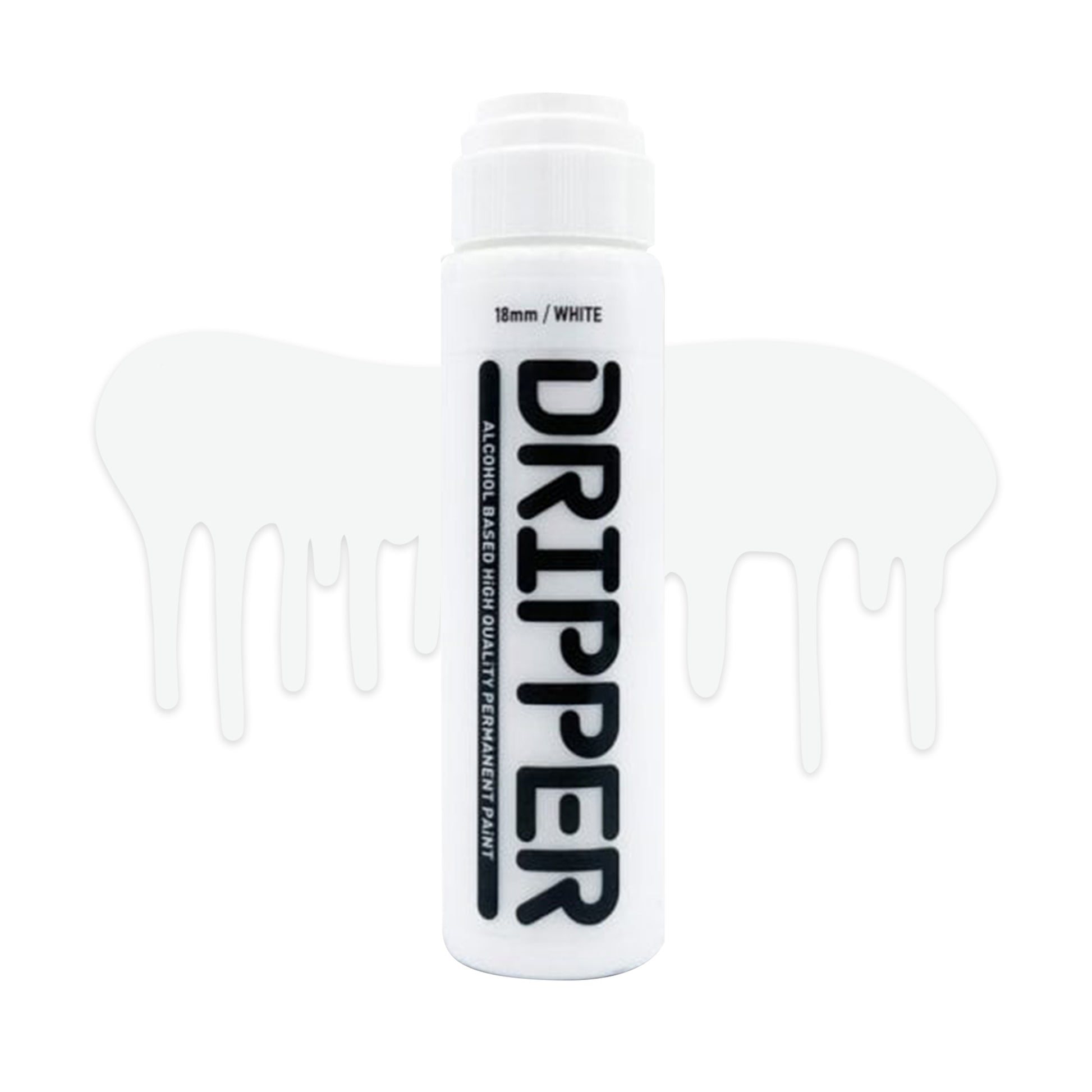 Dope Paint, Graffiti Squeeze Dripper Mop Marker in white.