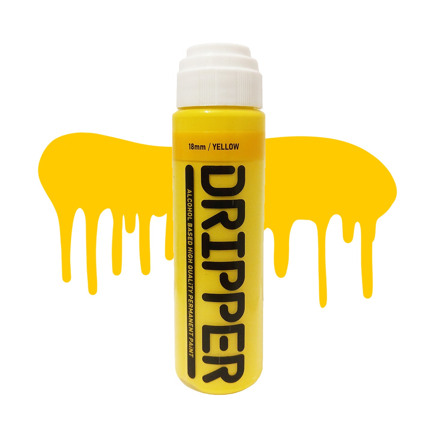 Dope Paint, Graffiti Squeeze Dripper Mop Marker in yellow.