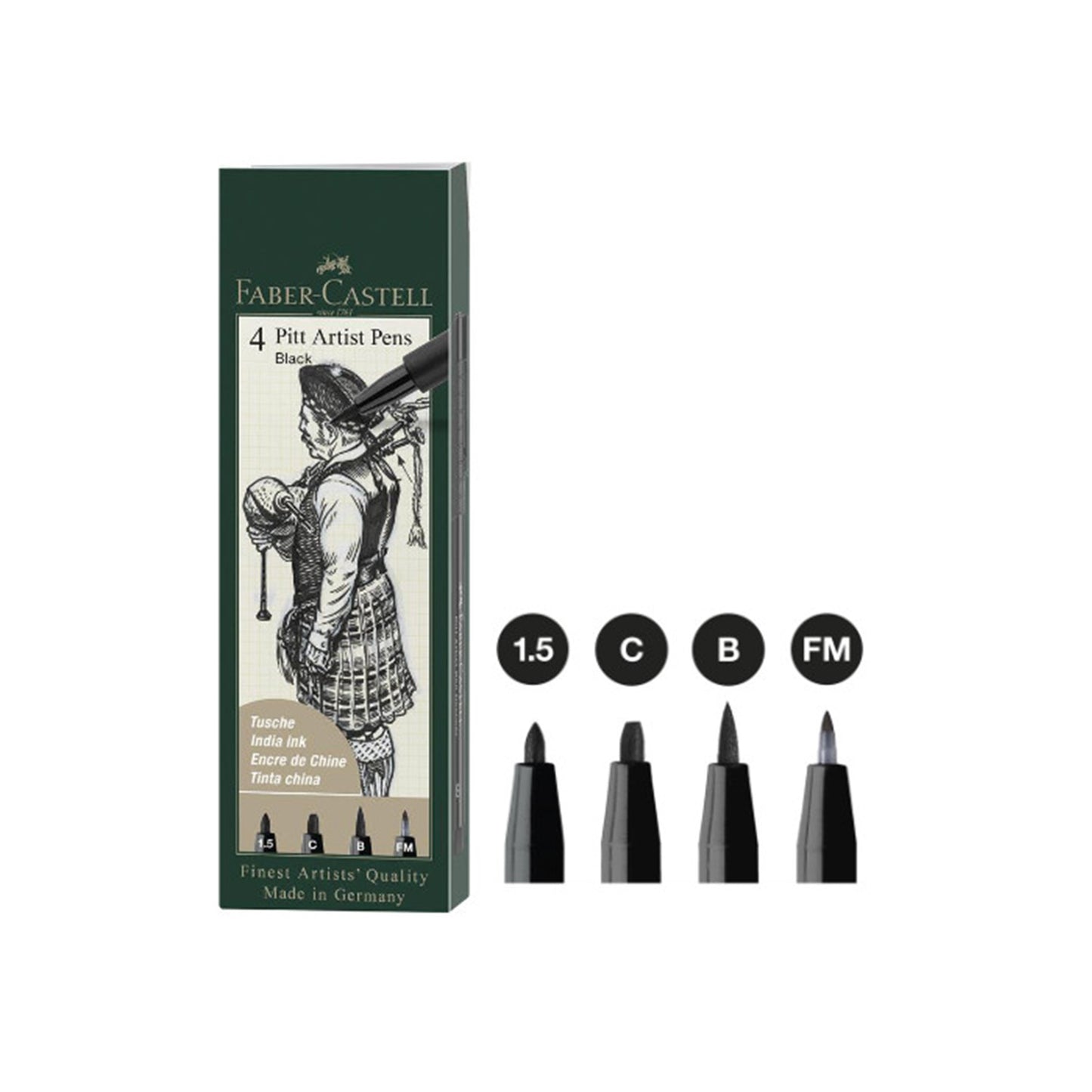 Faber Castel PITT Artist Pen 4 pk