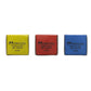 3 colored yellow red and blue faber castell kneaded erasers