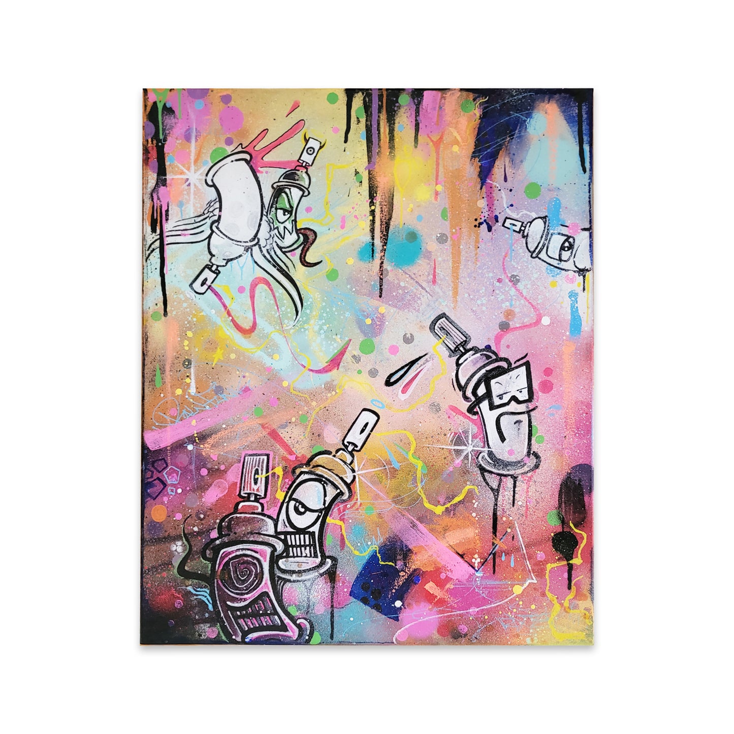 Canvas collection, original paintings by street artist Trixter, number 2.