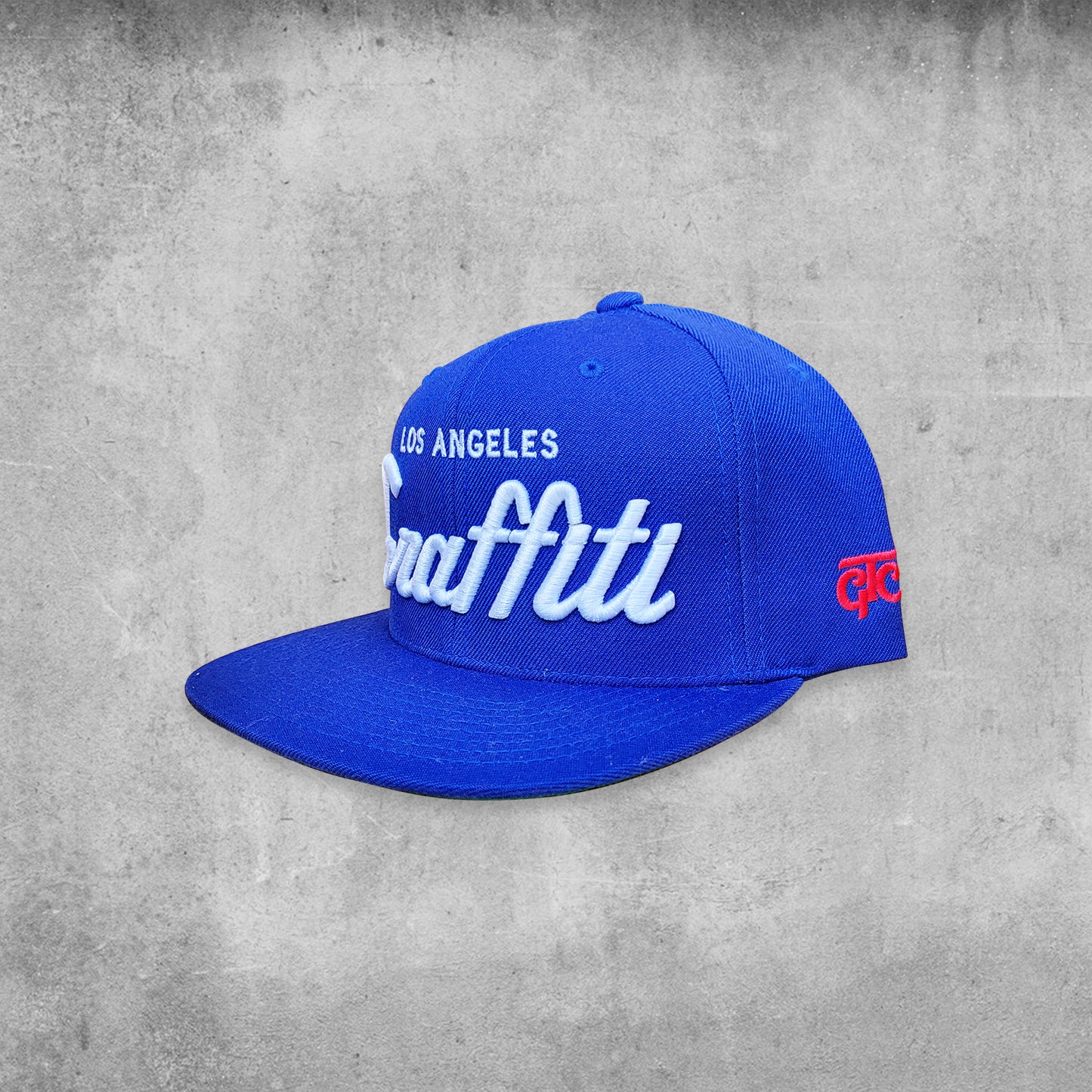 Graffiti the city branded 'Los Angeles Graffiti' hat in dodger blue