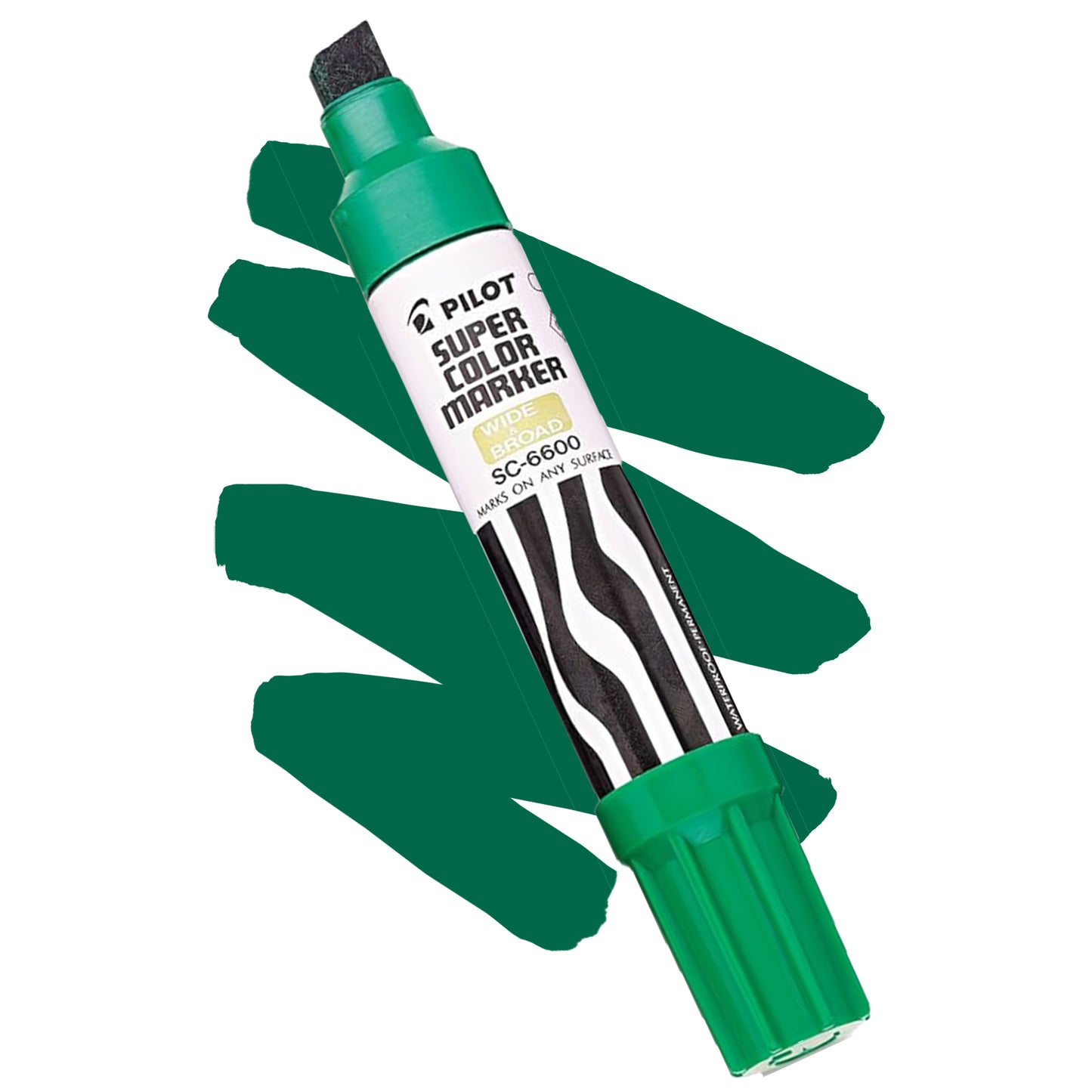 Pilot extra large jumbo xylene based marker in green.