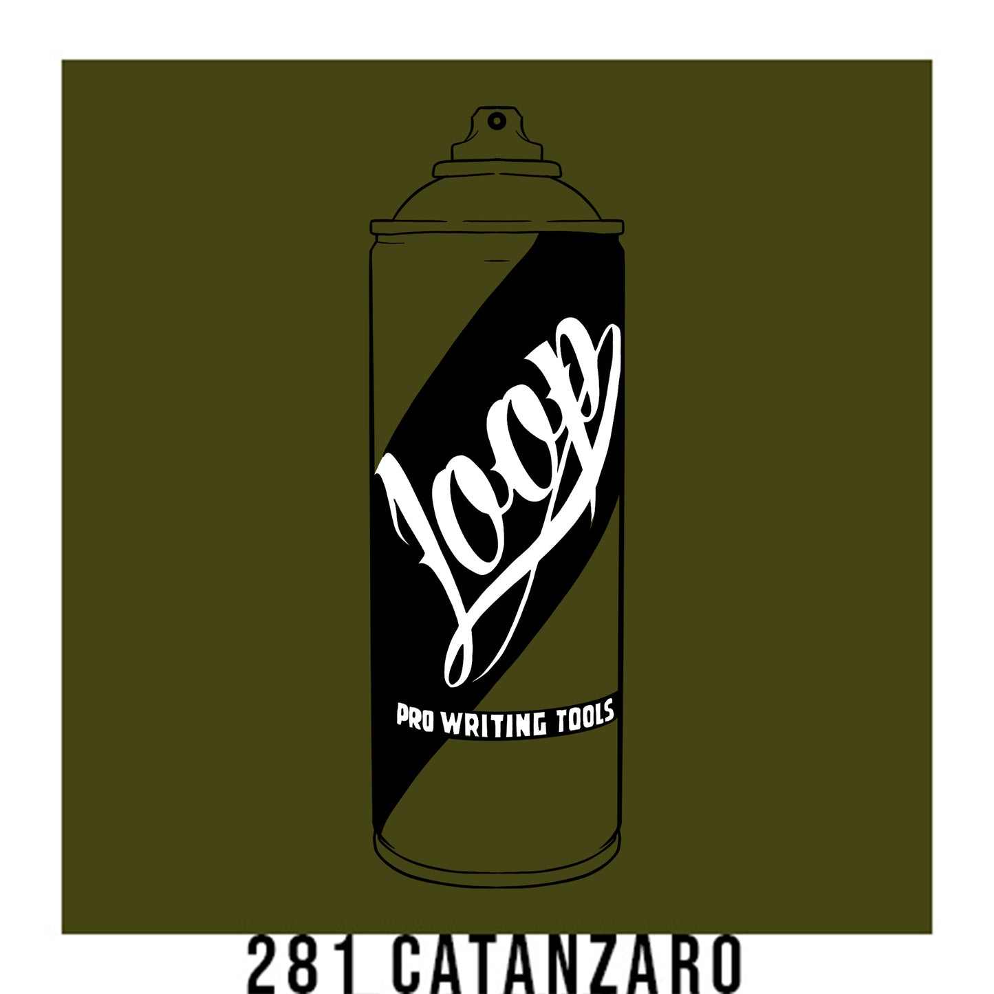 Loop Colors spray paint can in the color Catanzaro green