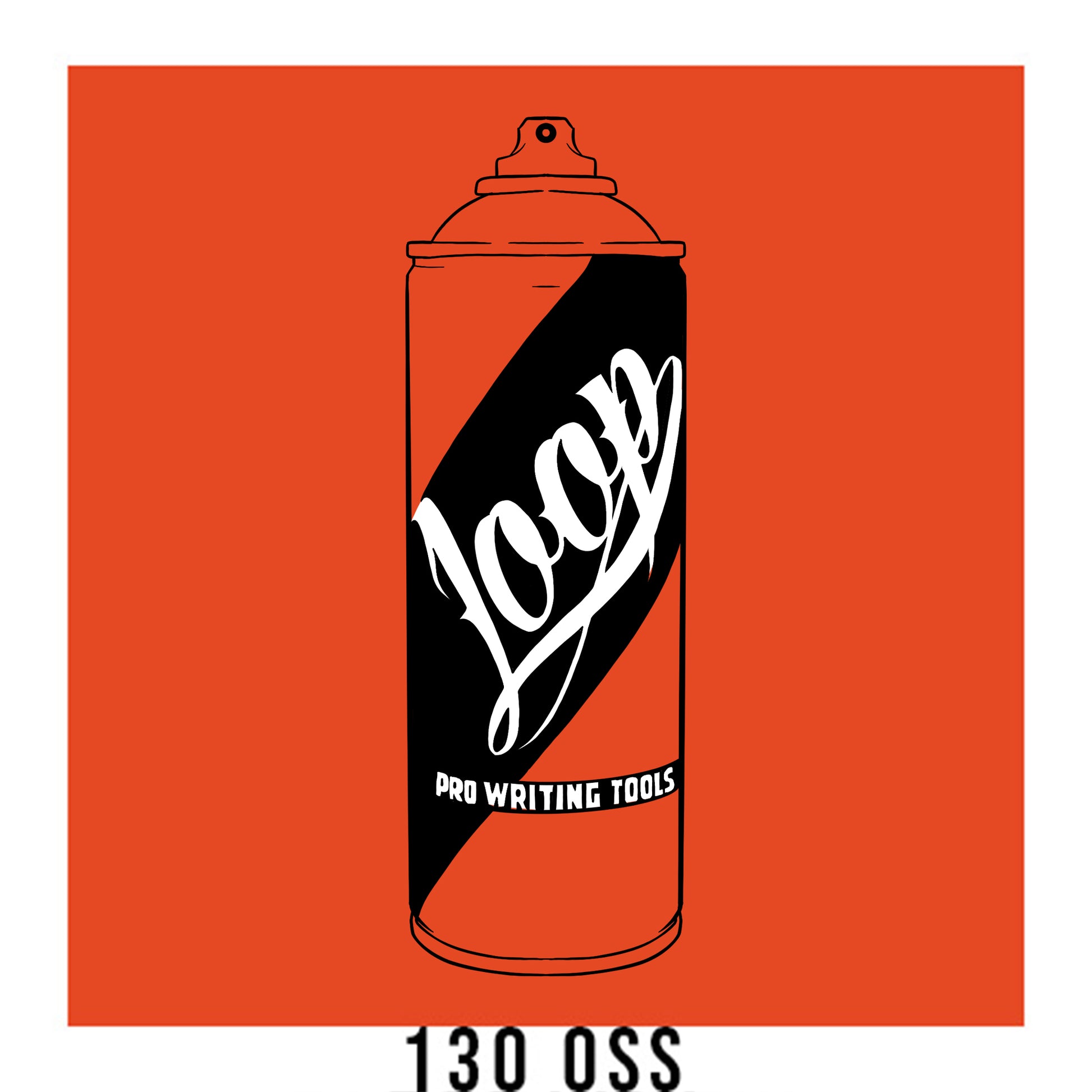Loop colors spray paint in oss orange