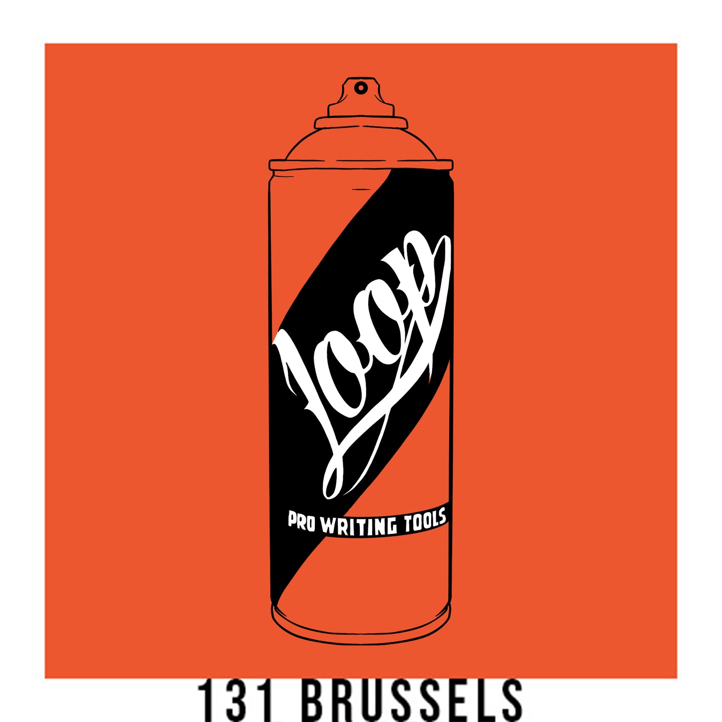 Loop colors spray paint in color brussels orange