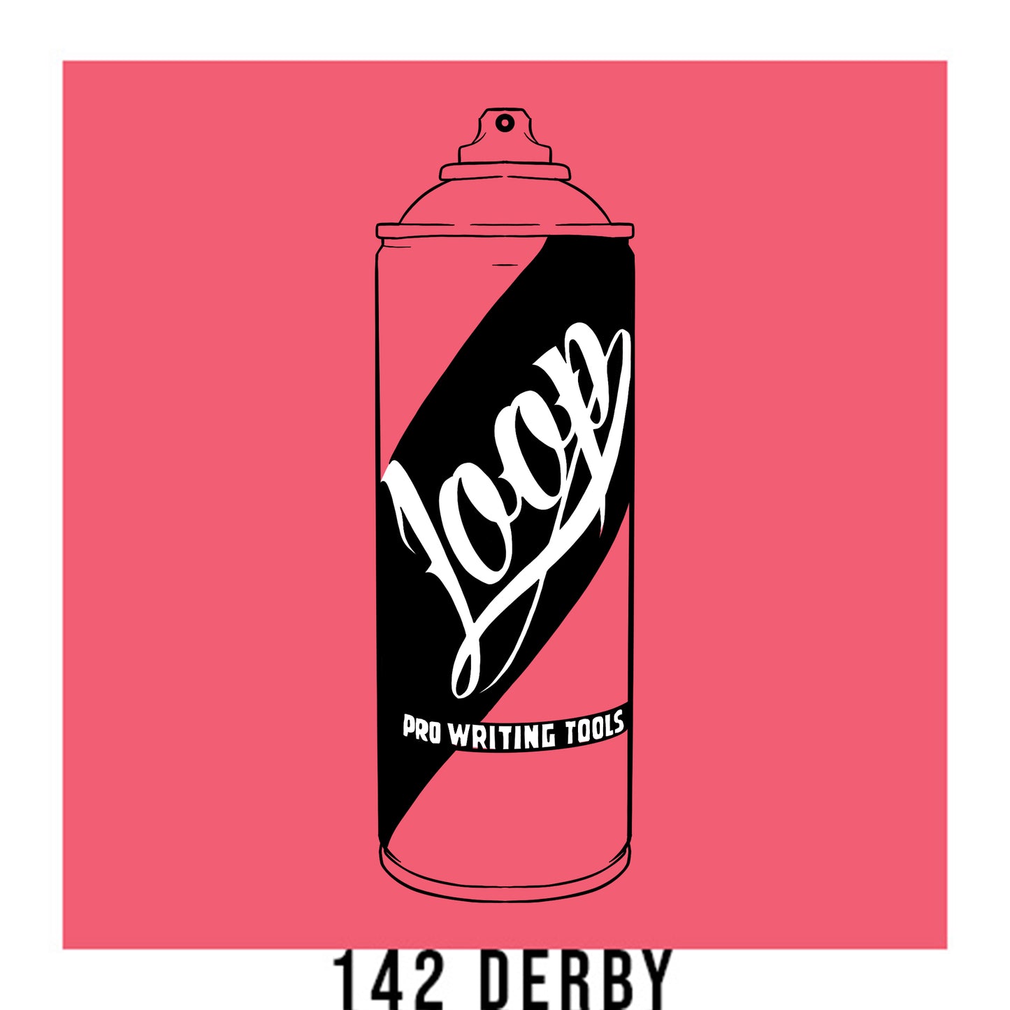 Loop colors artist spray paint in Derby pink.