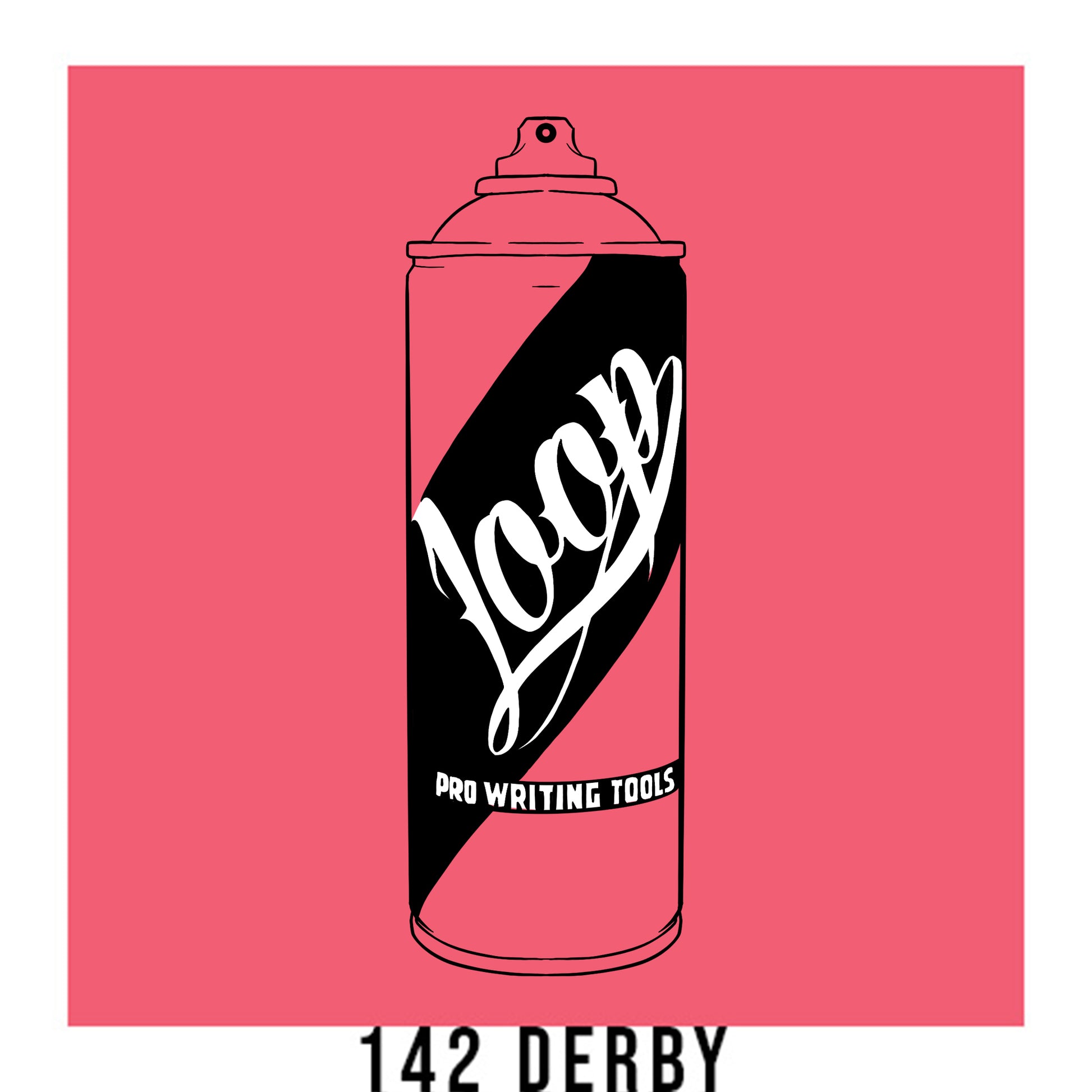 Loop colors artist spray paint in Derby pink.