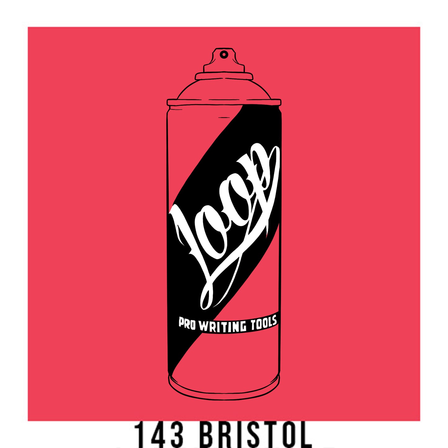 Loop colors artist spray paint in Bristol pink.
