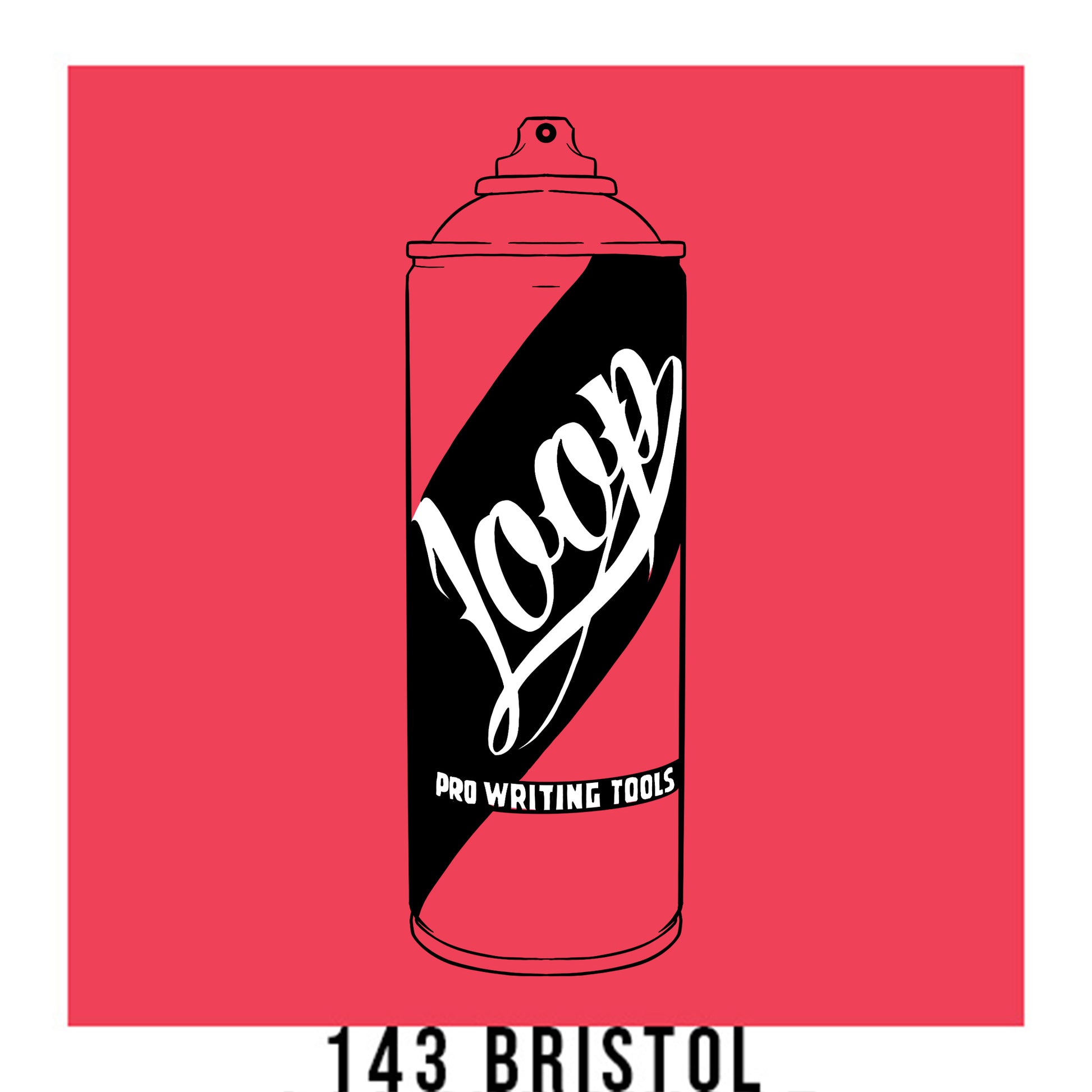 Loop colors artist spray paint in Bristol pink.