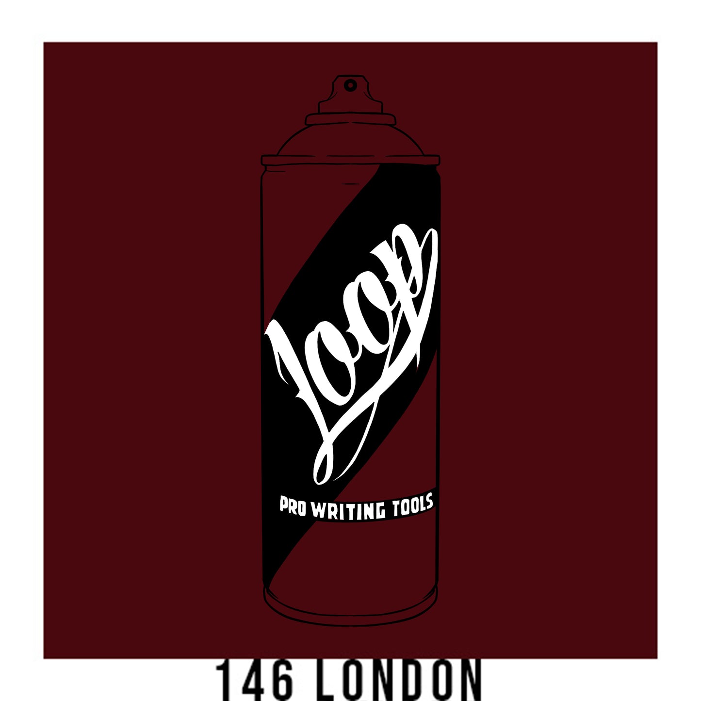 Loop colors spray paint in london dark burgandy