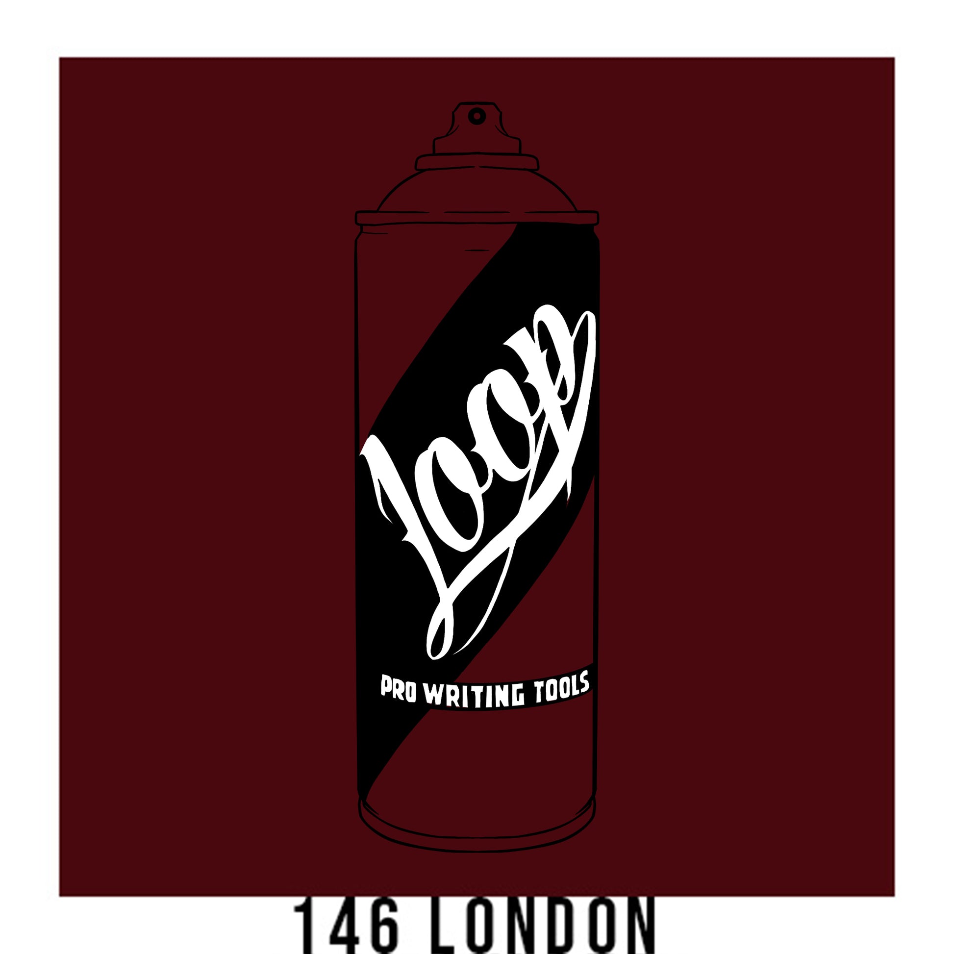Loop colors spray paint in london dark burgandy