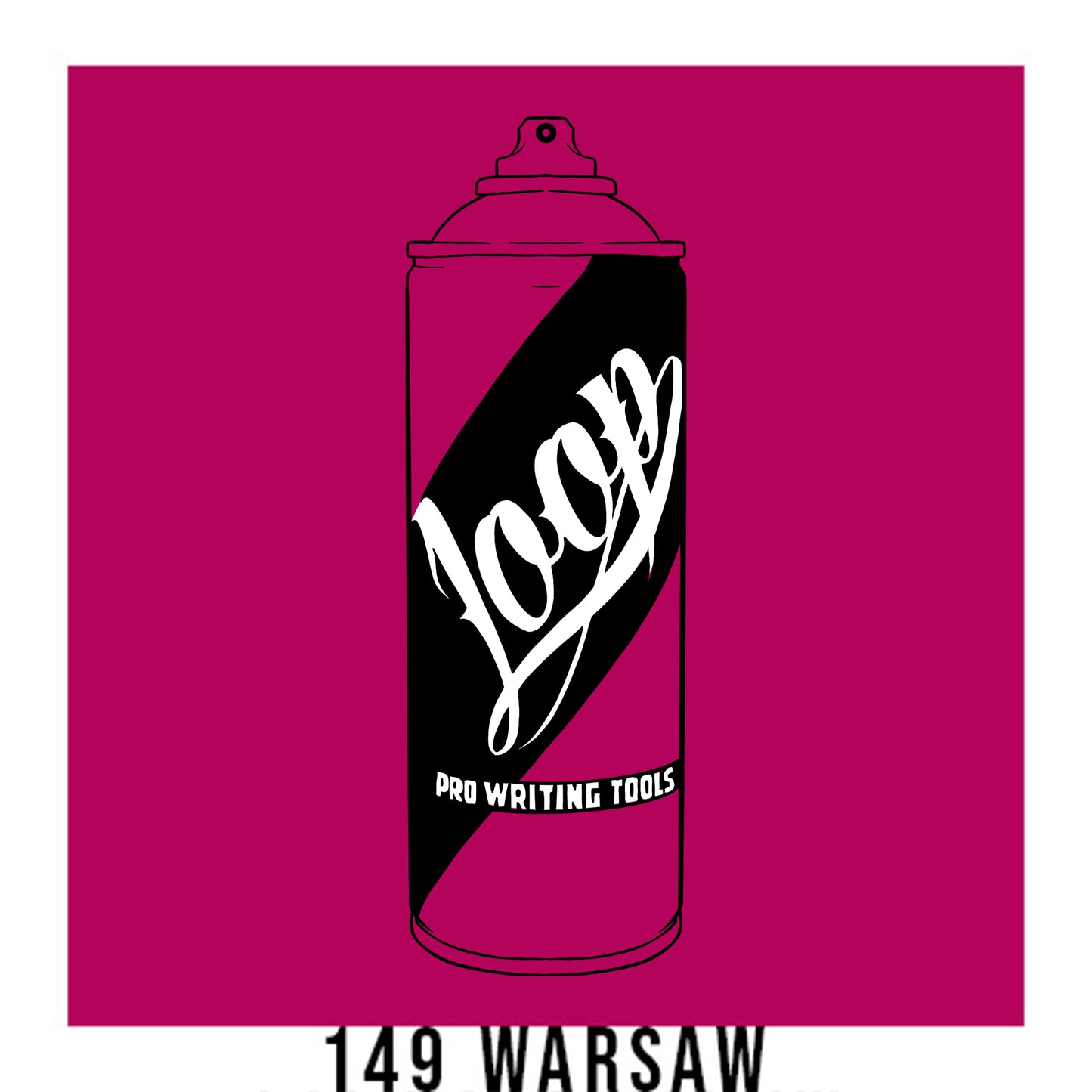 Loop colors artist spray paint in warsaw pink.