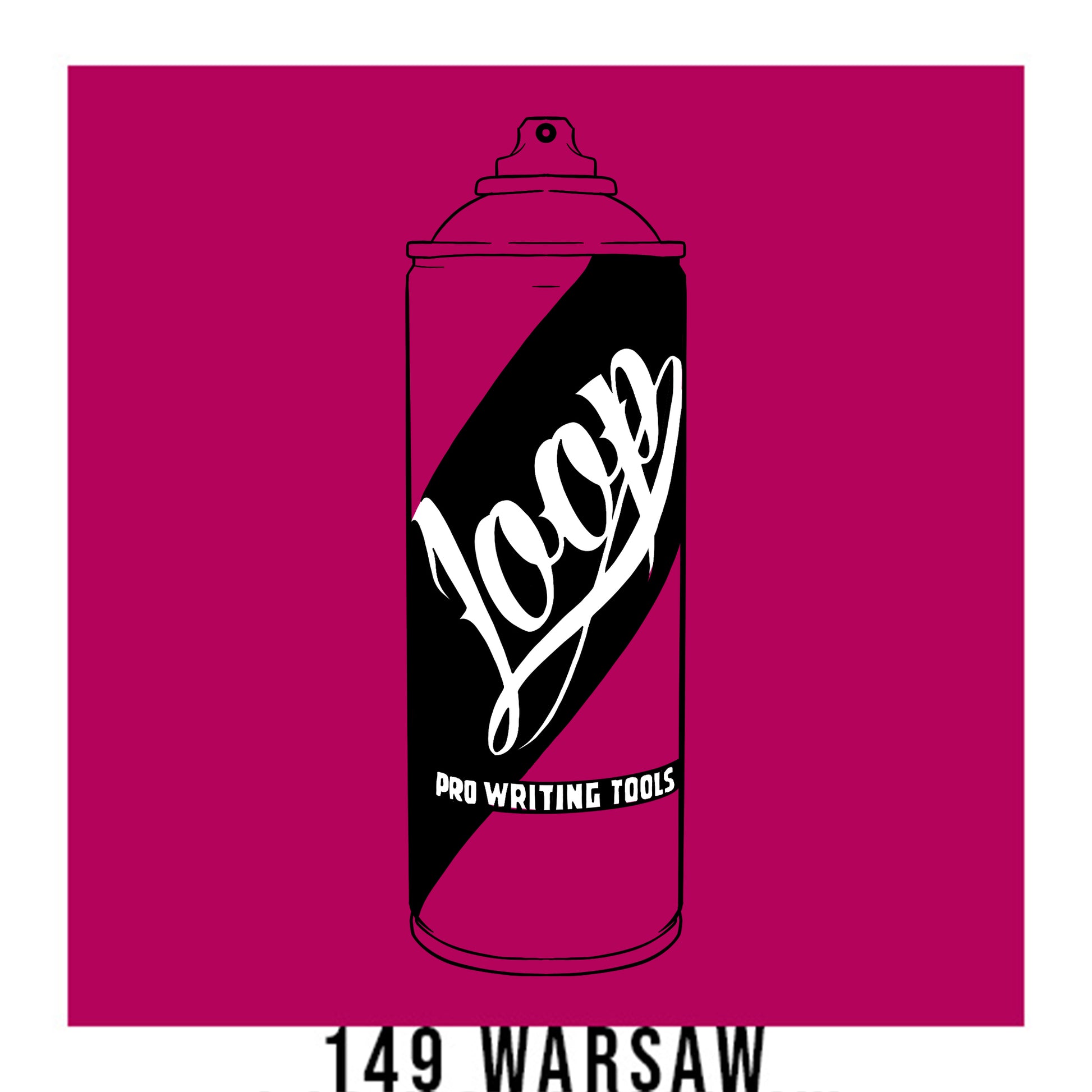 Loop colors artist spray paint in warsaw pink.