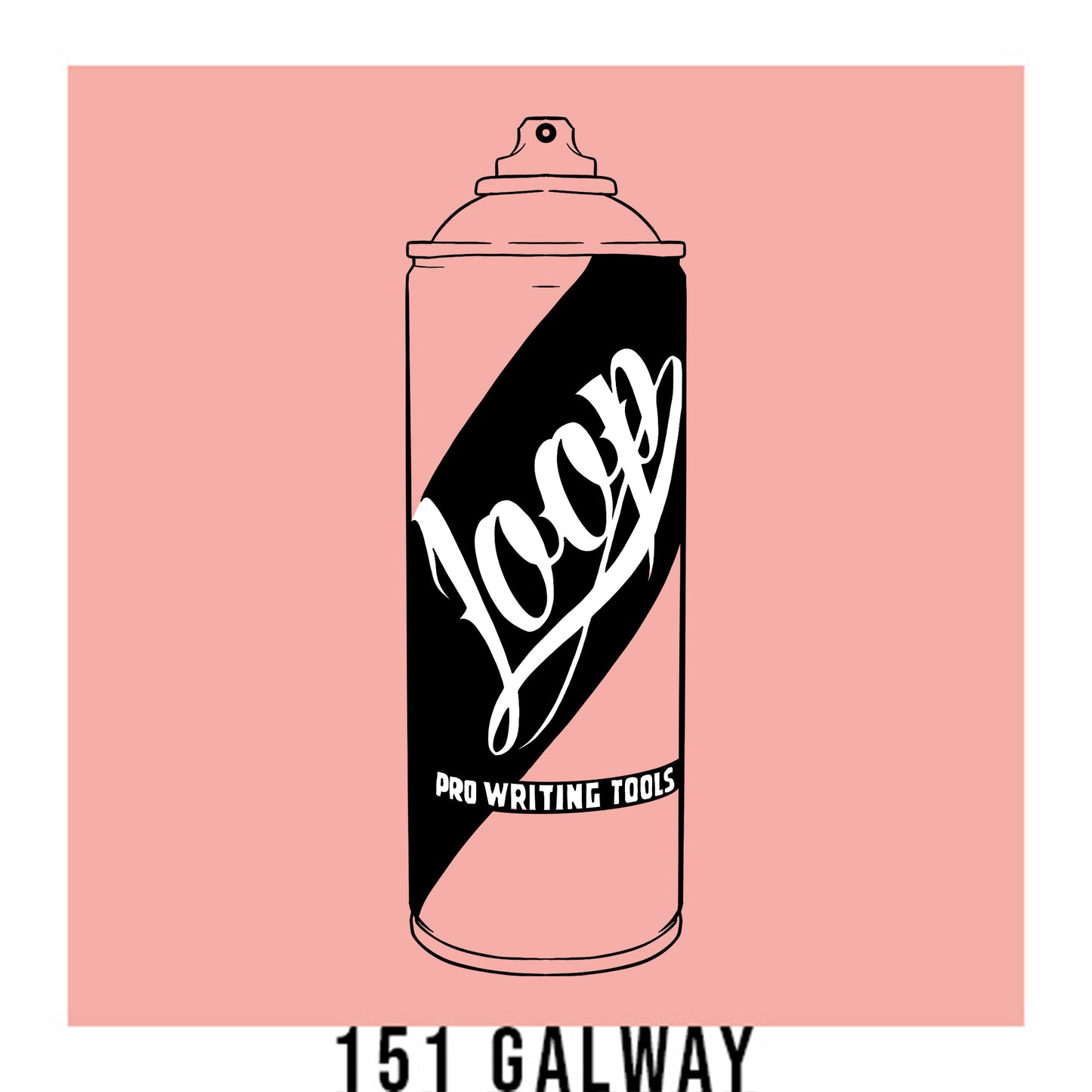 Loop colors artist spray paint in Galway powder pink.
