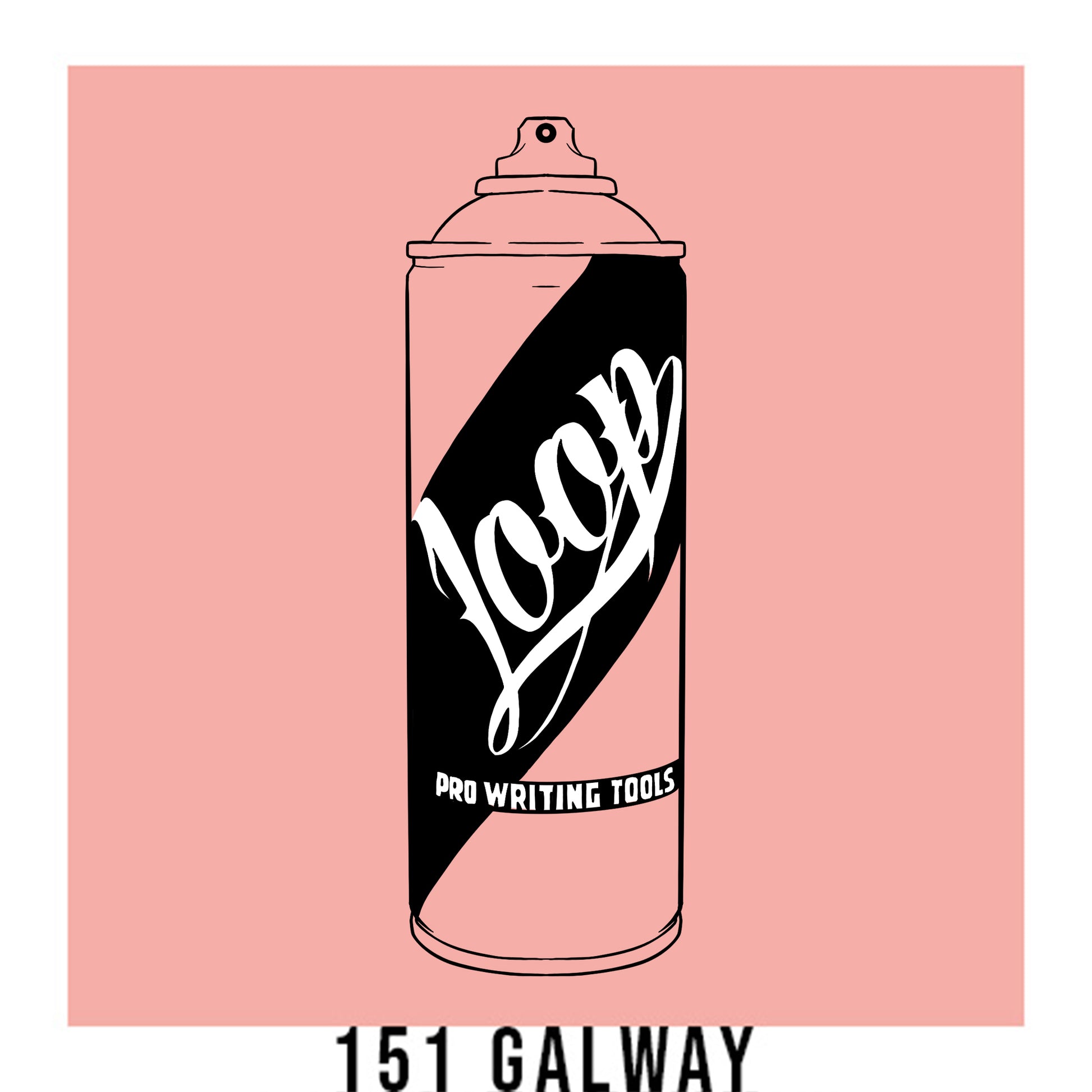 Loop colors artist spray paint in Galway powder pink.