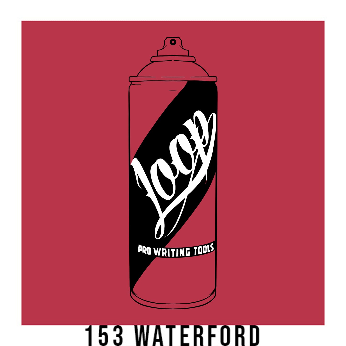 Loop colors artist spray paint in Waterford red..