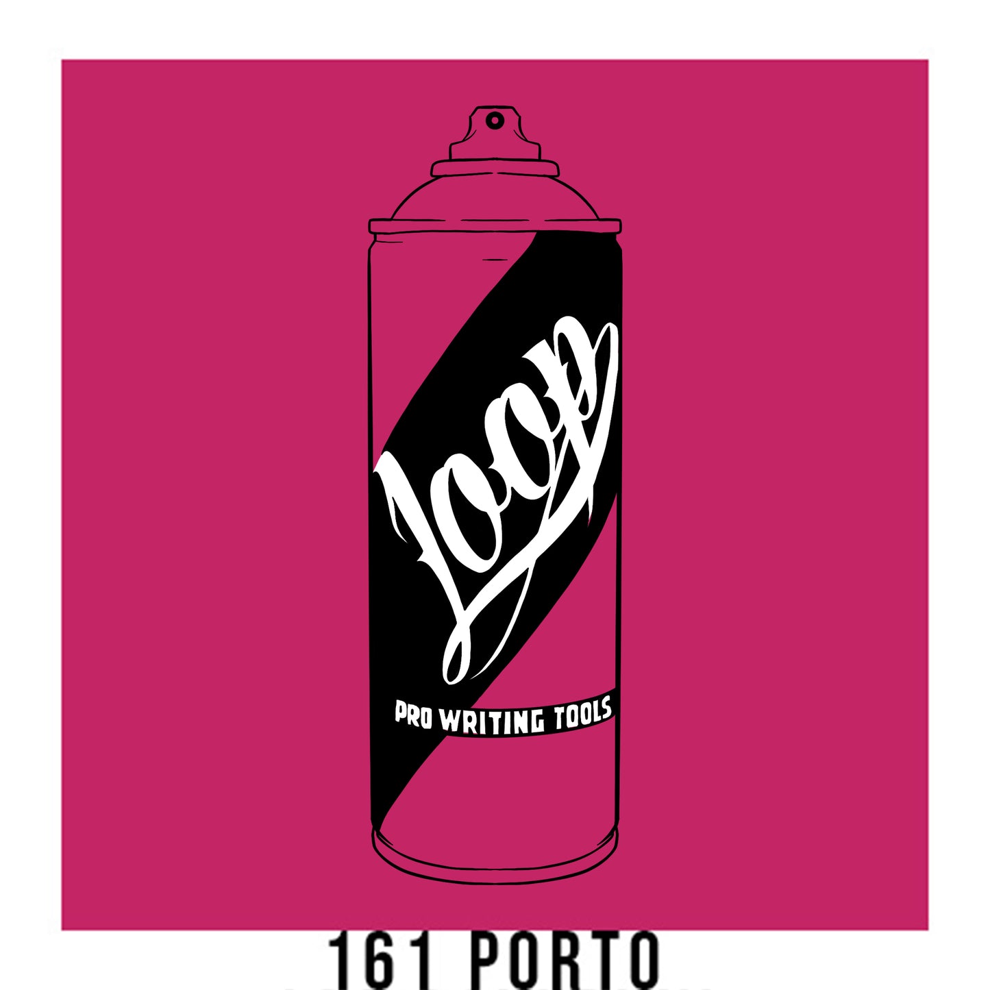 Loop colors artist spray paint in Porto dark pink.
