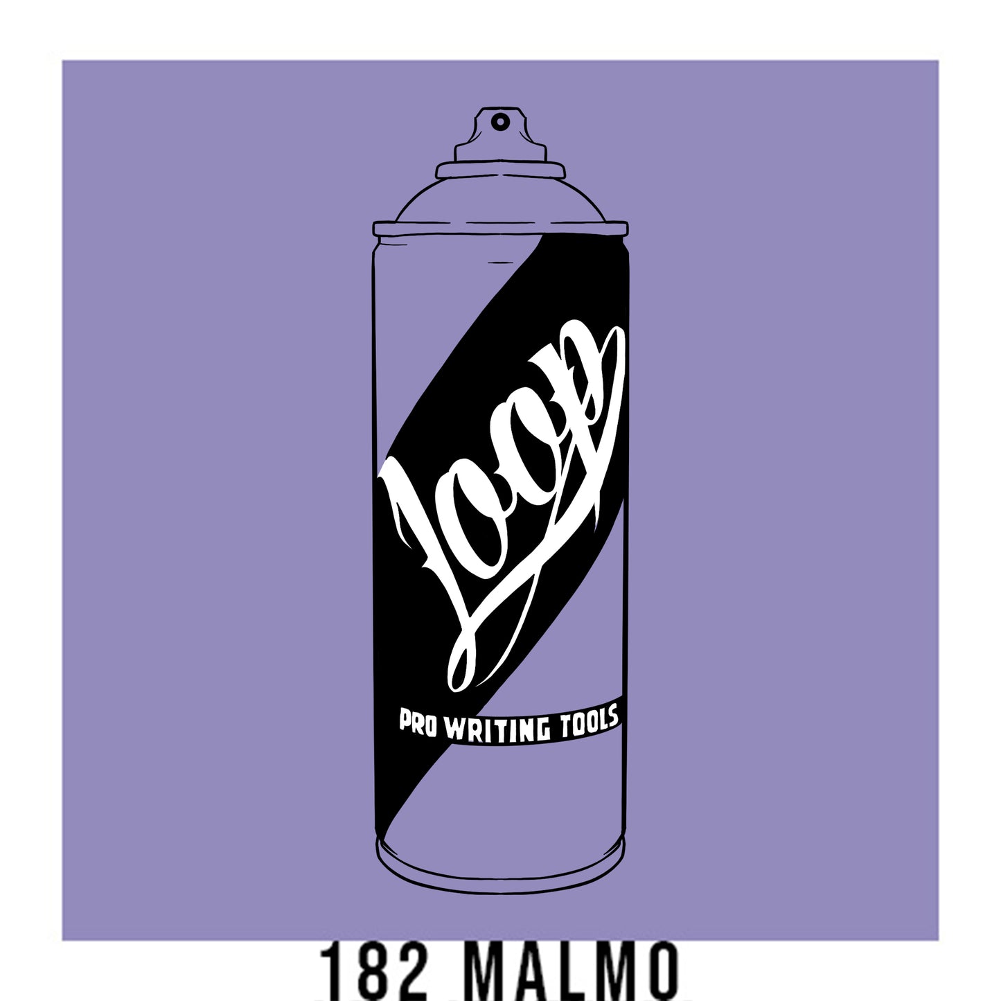 Loop colors artist spray paint in Malmo med violet.