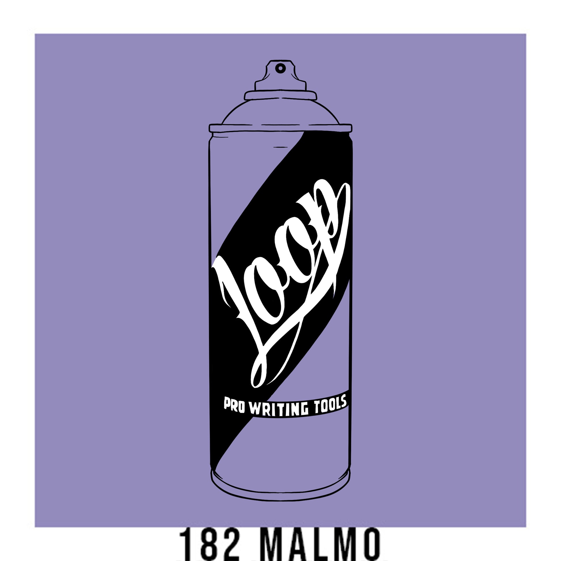 Loop colors artist spray paint in Malmo med violet.