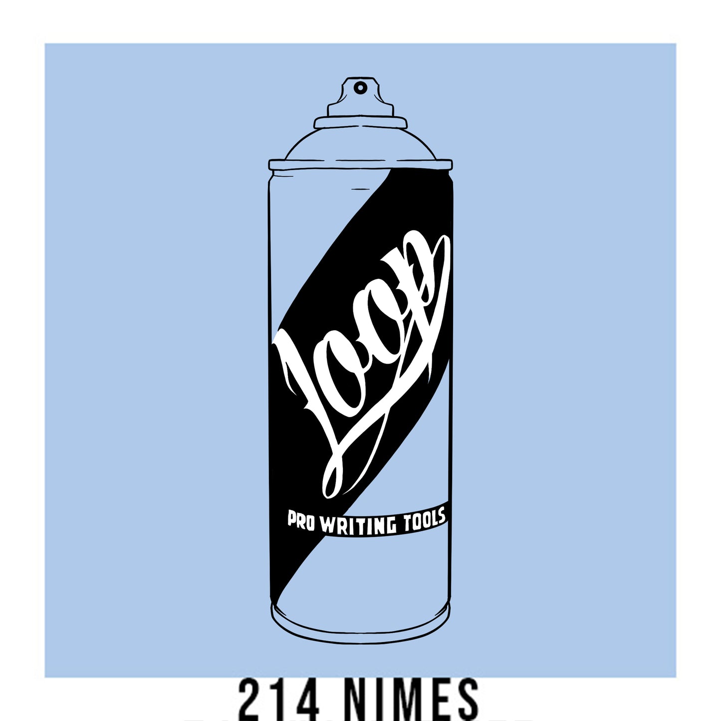 Loop colors artist spray paint in Nimes pastel soft blue.