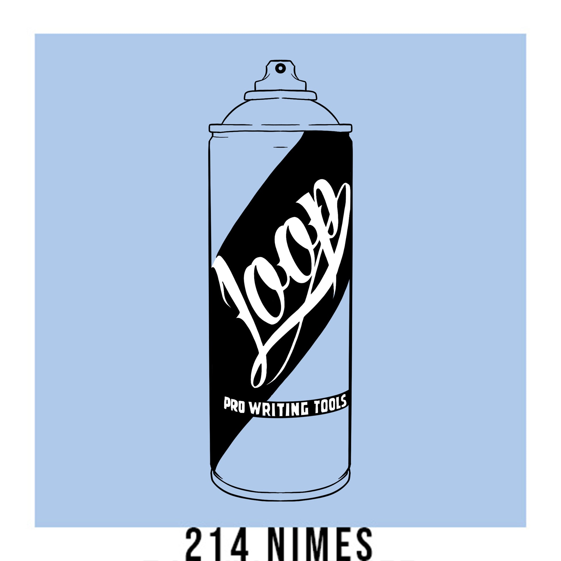 Loop colors artist spray paint in Nimes pastel soft blue.