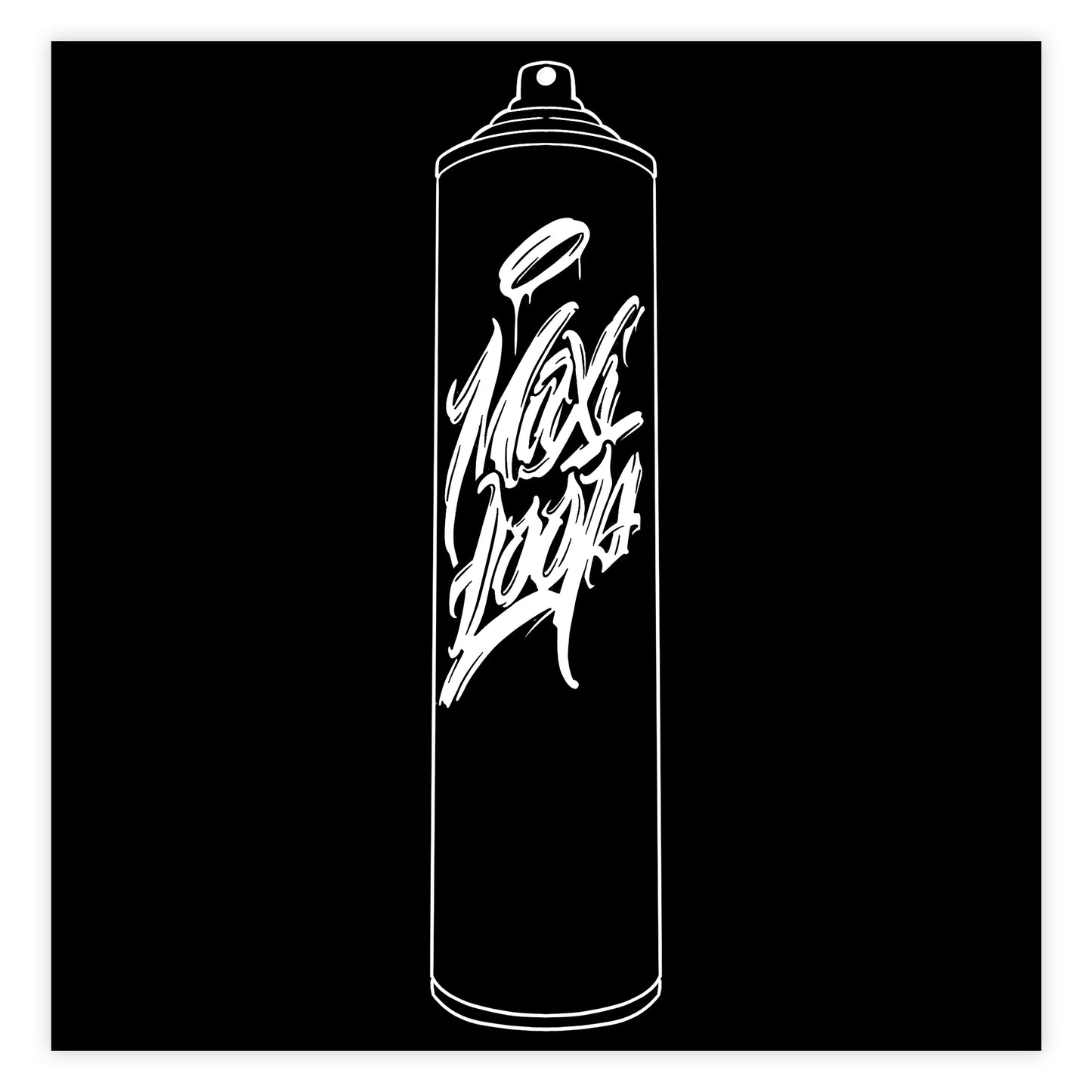 Loop maxi artist spray paint in color black.