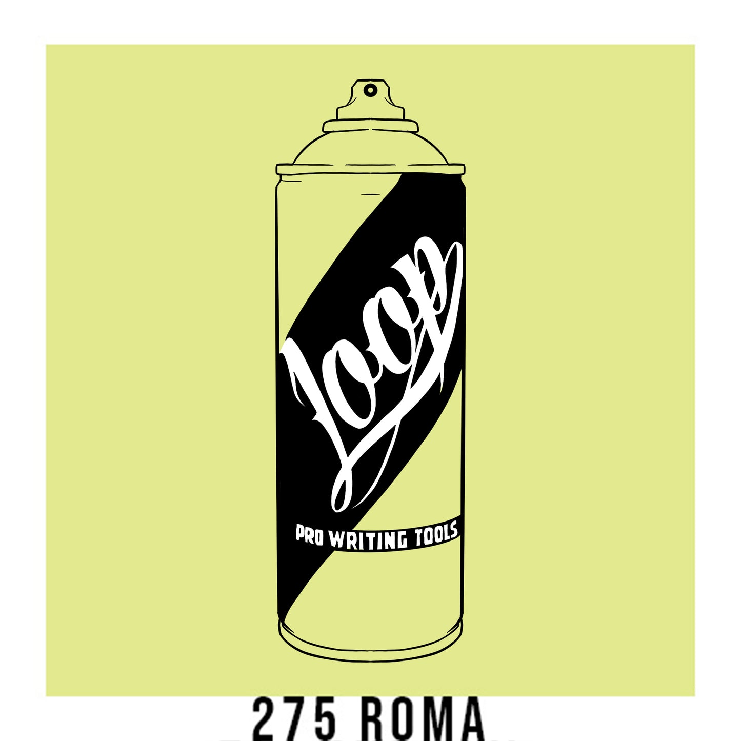 Loop Colors spray paint can in the color Roma yellow green