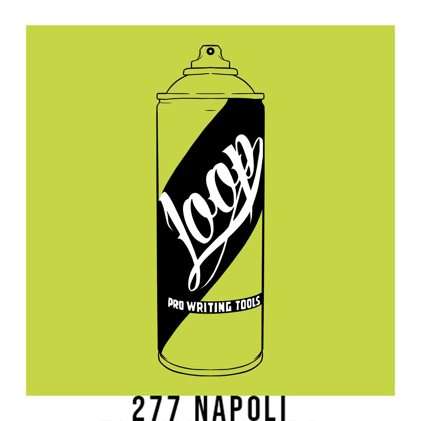 Loop Colors spray paint can in the color Napoli green