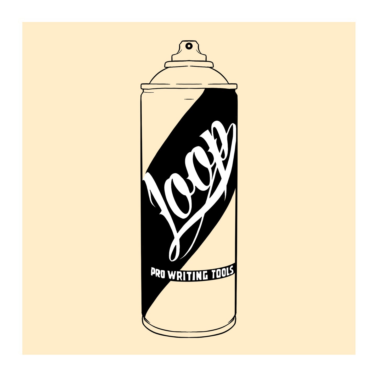 Loop Colors spray paint can in Vienna light beige