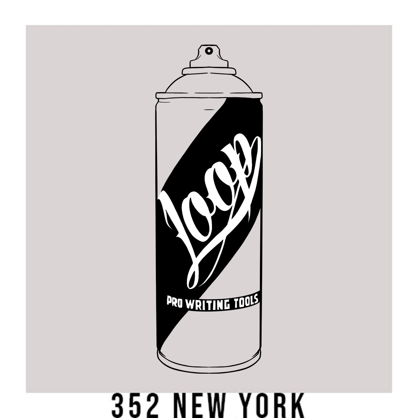 Loop Colors spray paint can in the color New York light grey
