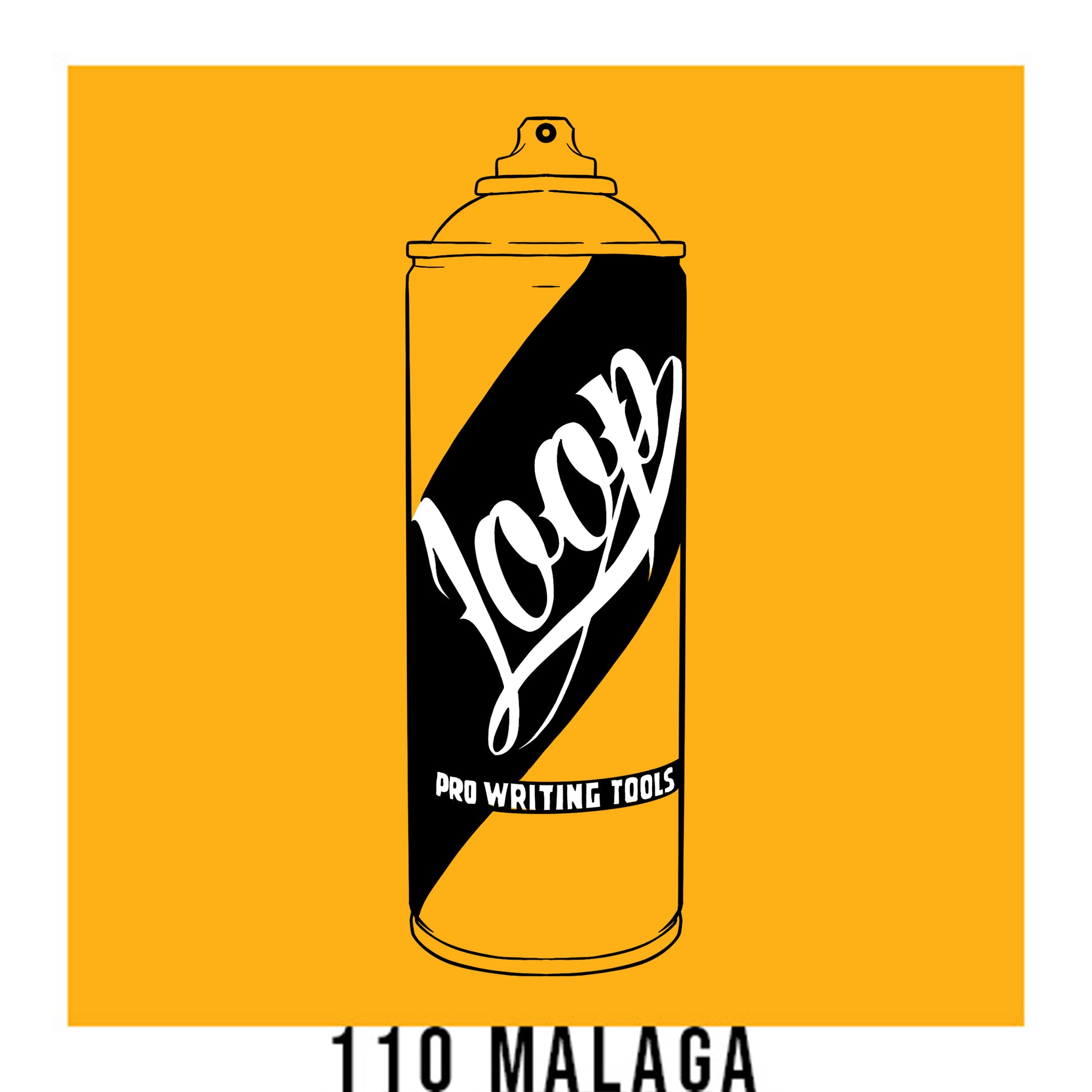 Loop colors artist spray paint in Malaga yellow