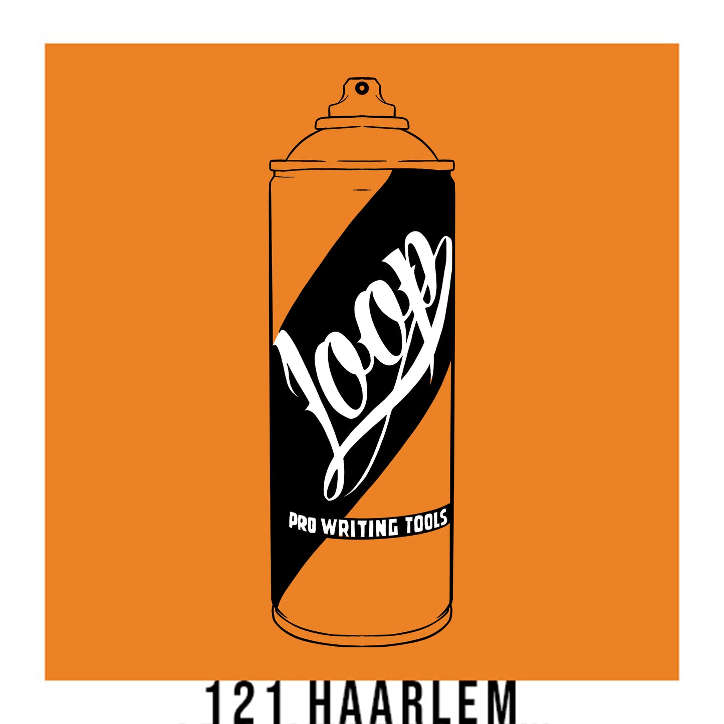 Loop colors artist spray paint in medium orange Haarlem..