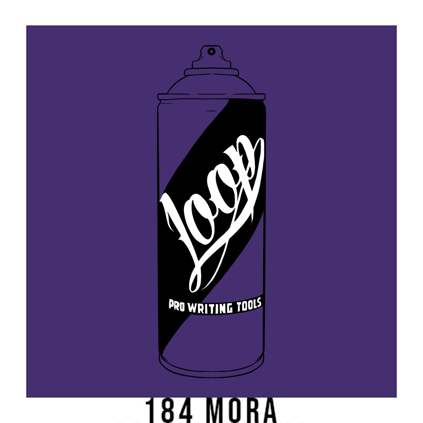 Loop colors artist spray paint in Mora medium violet.