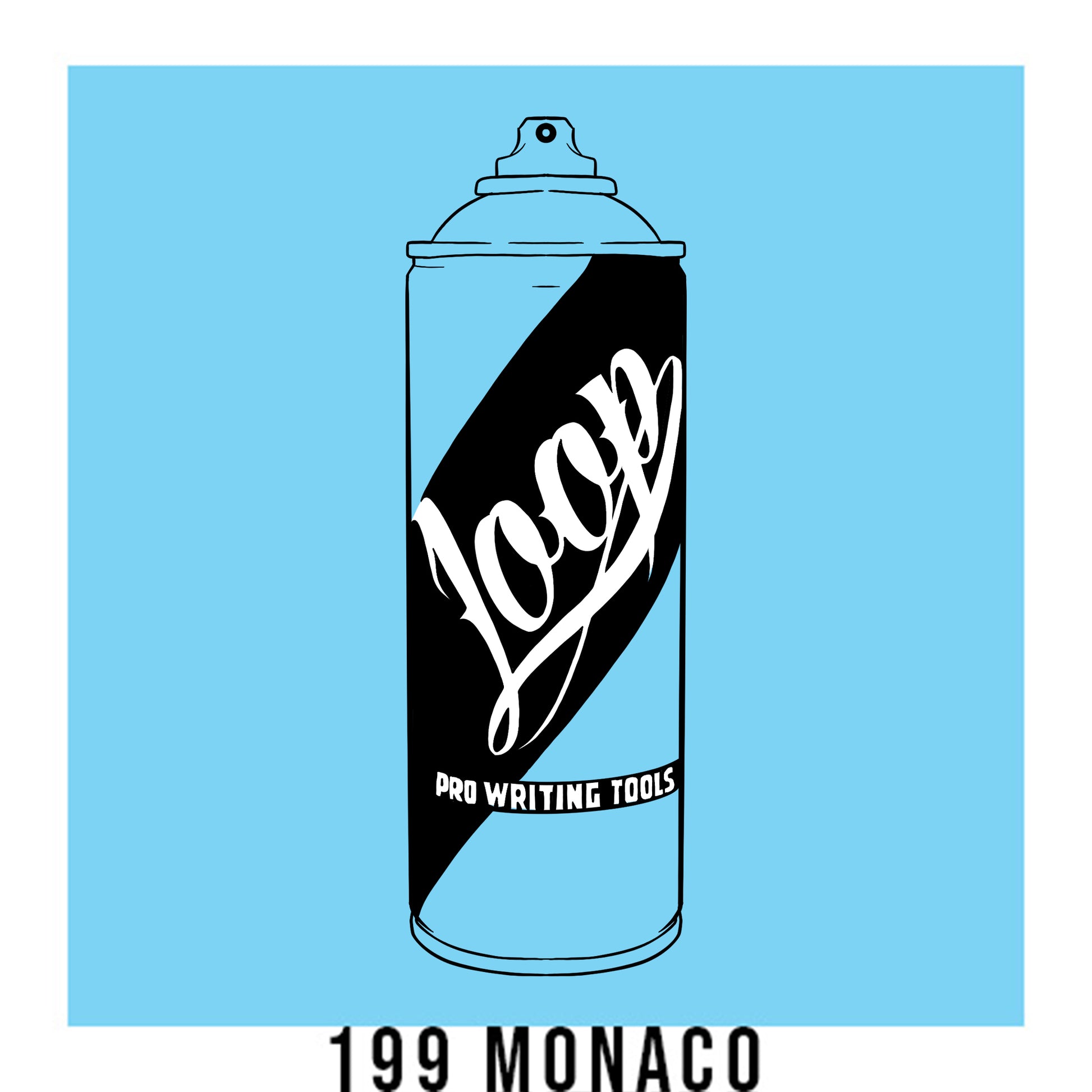 Loop colors spray paint in Monaco bright blue
