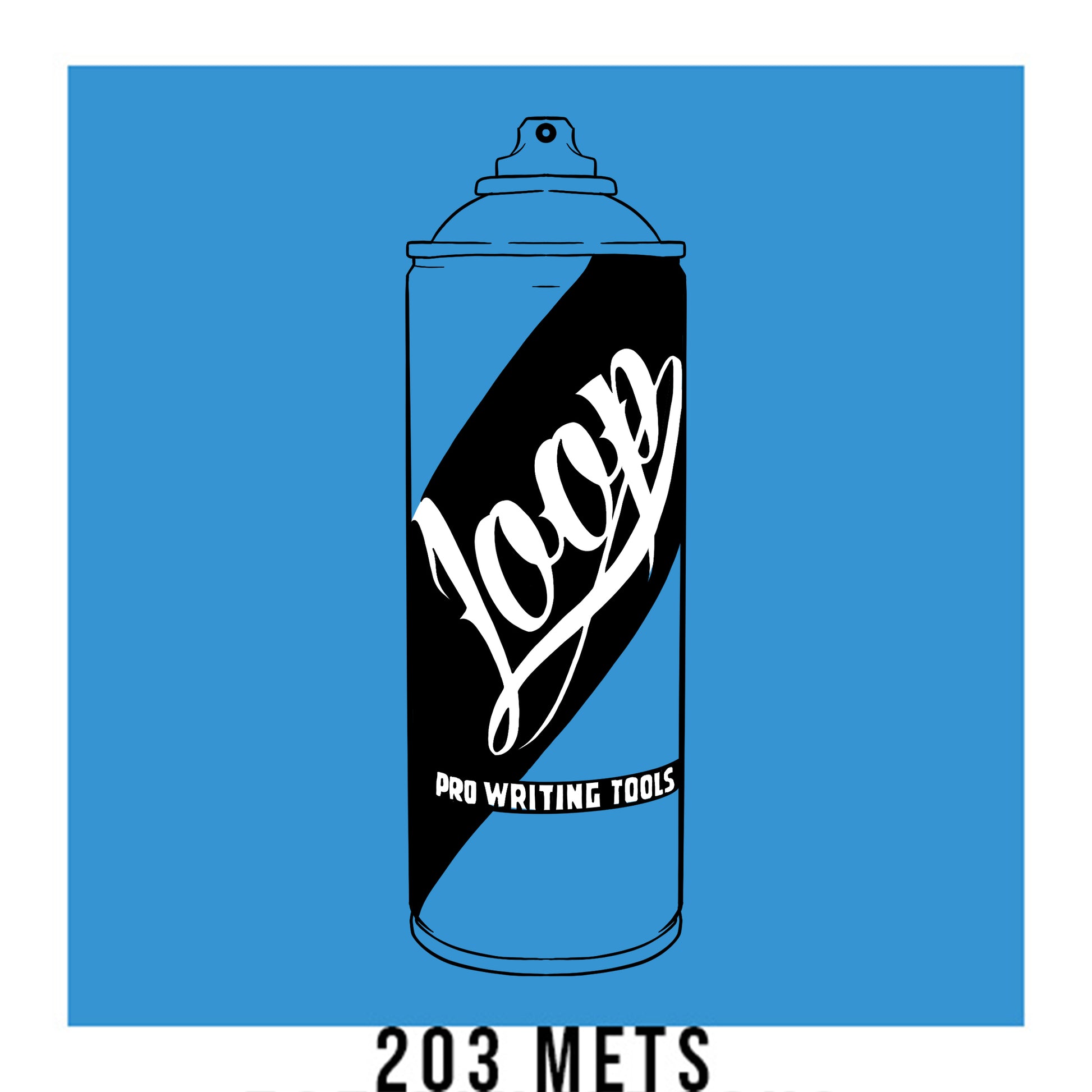 Loop colors artist spray paint in Metz baby blue.